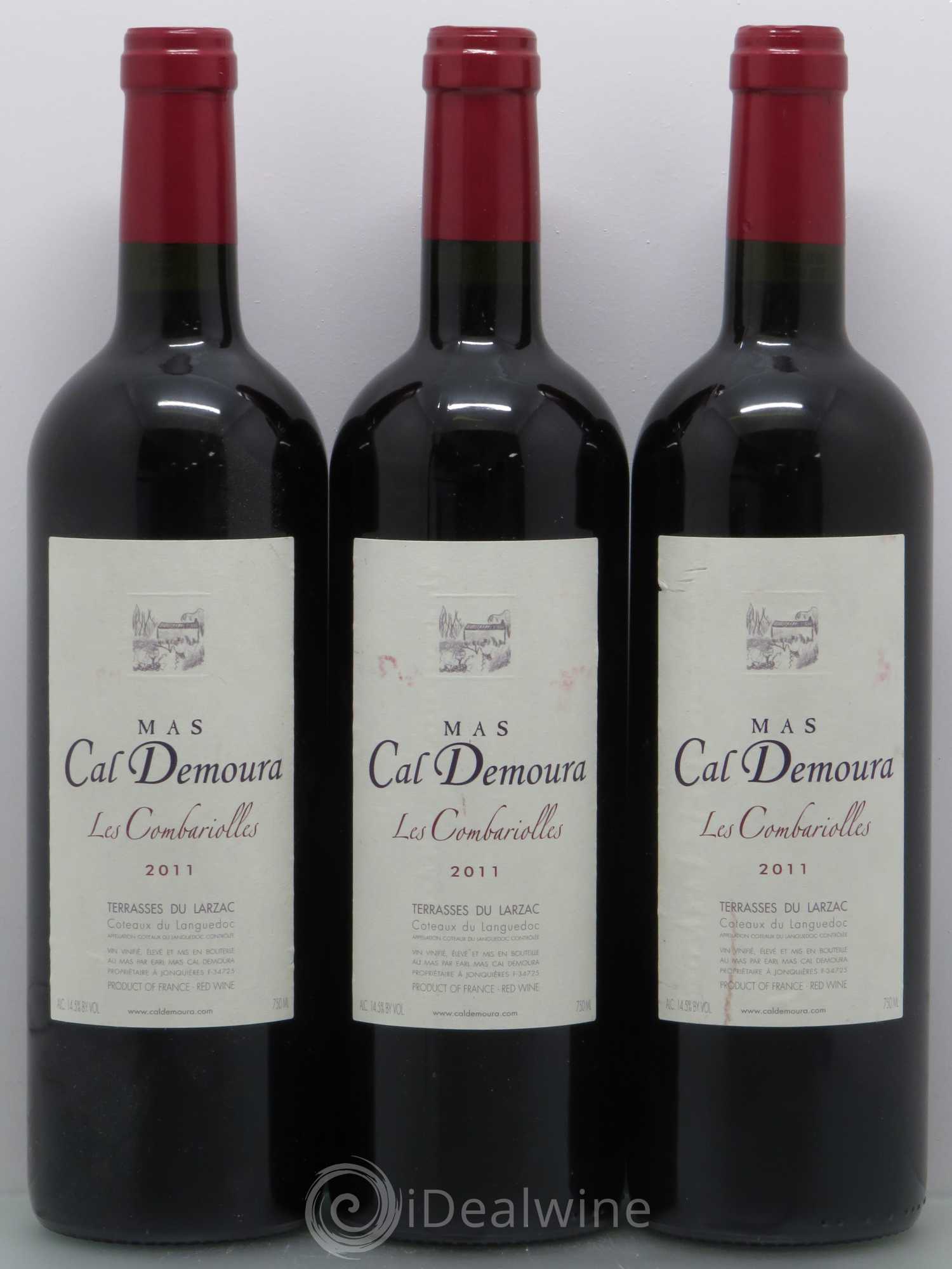 Terrasses du Larzac Les Combariolles Mas Cal Demoura 2011 - Lot de 3 bouteilles - 0