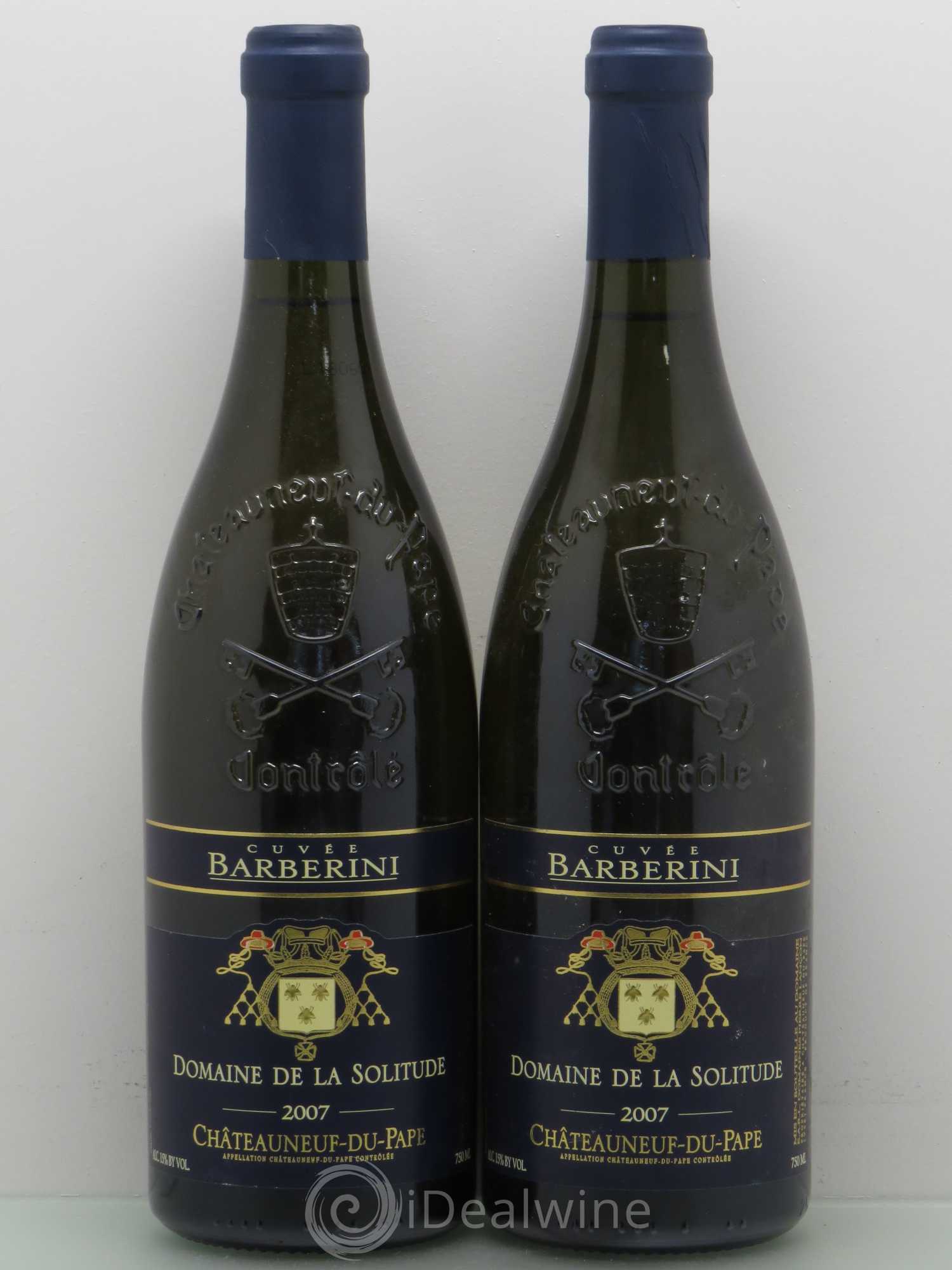 Châteauneuf-du-Pape Domaine De La Solitude Barberini 2007 - Lot de 2 bouteilles - 0