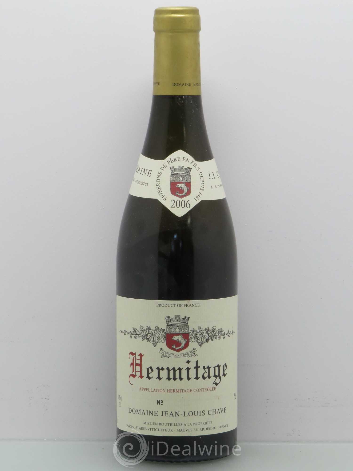 Hermitage Jean-Louis Chave 2006 - Lot de 1 bouteille - 0