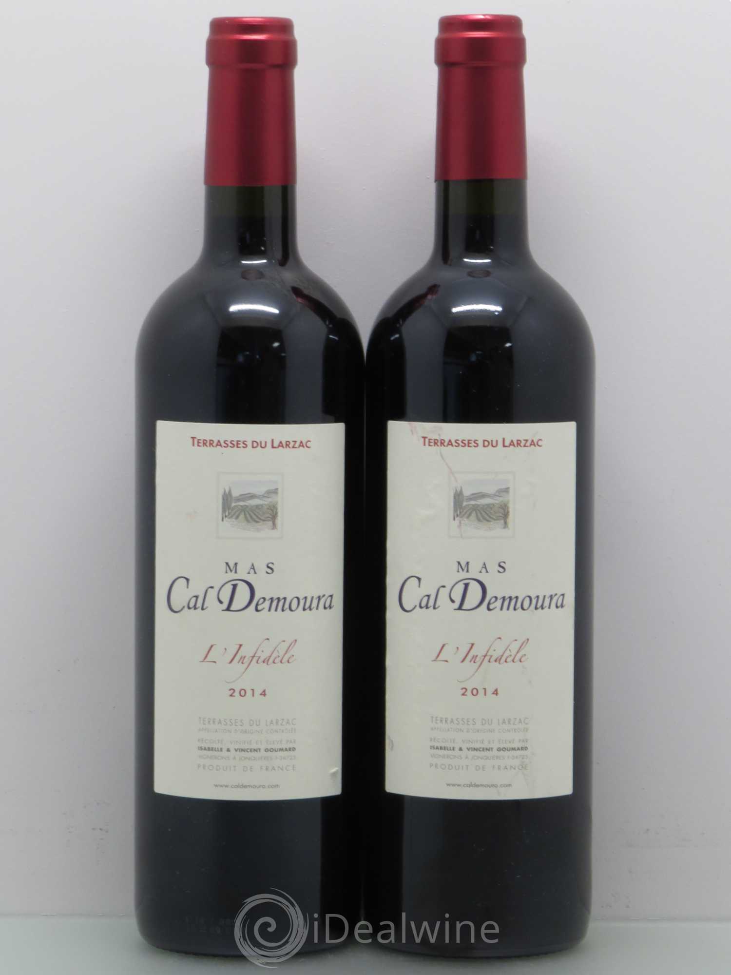 Terrasses du Larzac L'Infidèle Mas Cal Demoura 2014 - Lot de 2 bouteilles - 0
