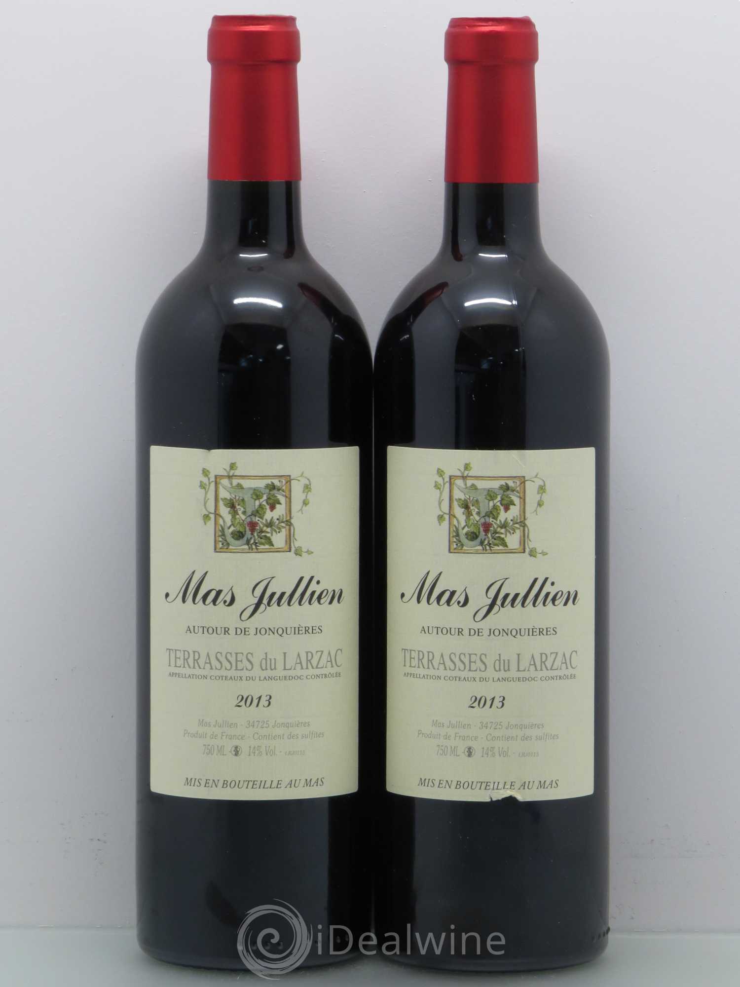 Terrasses du Larzac Mas Jullien Autour de Jonquières Olivier Jullien 2013 - Lot de 2 bouteilles - 0