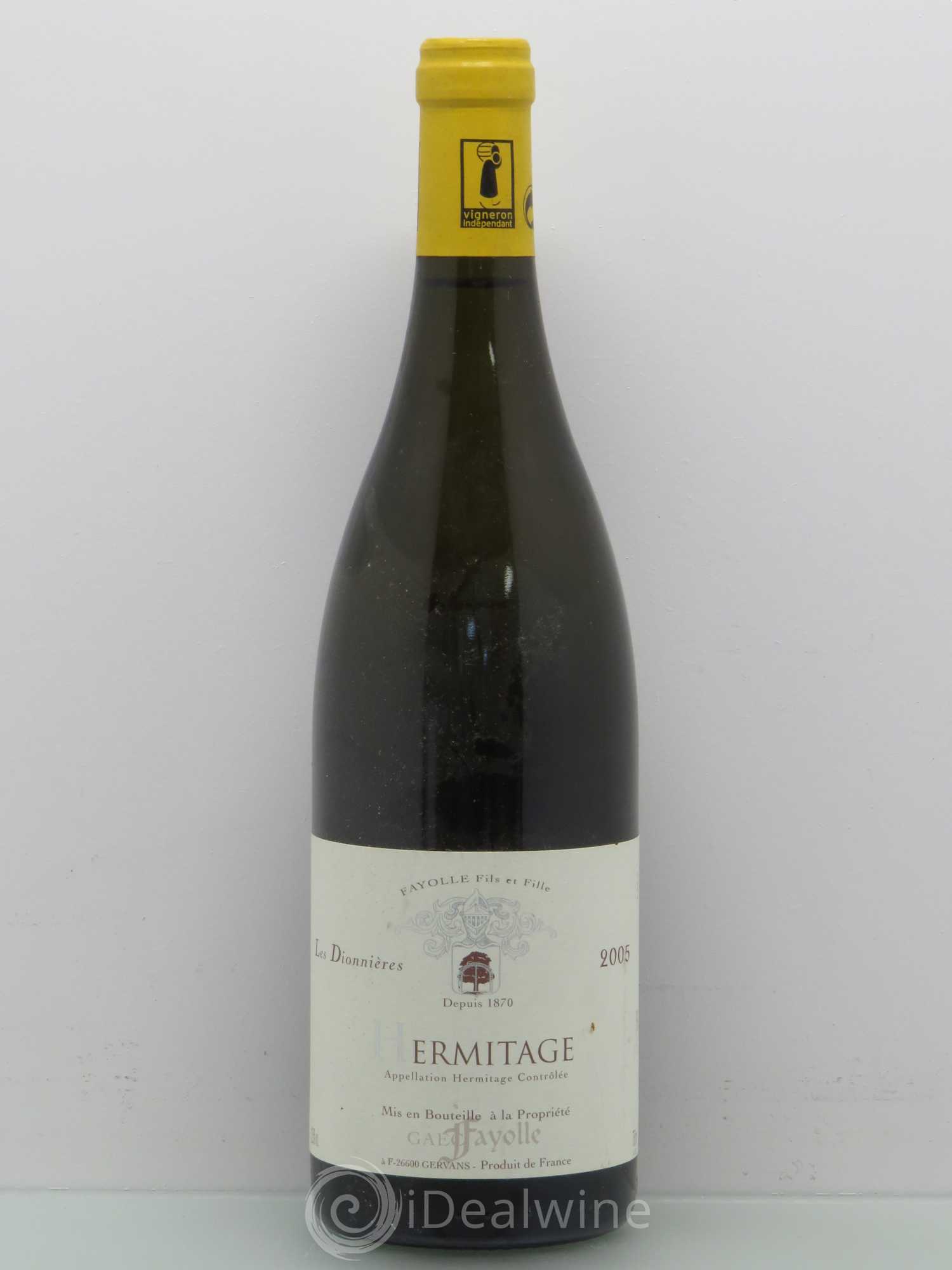 Hermitage Domaine Fils Et Fille Fayolle Dionnieres 2005 - Posten von 1 Flasche - 0