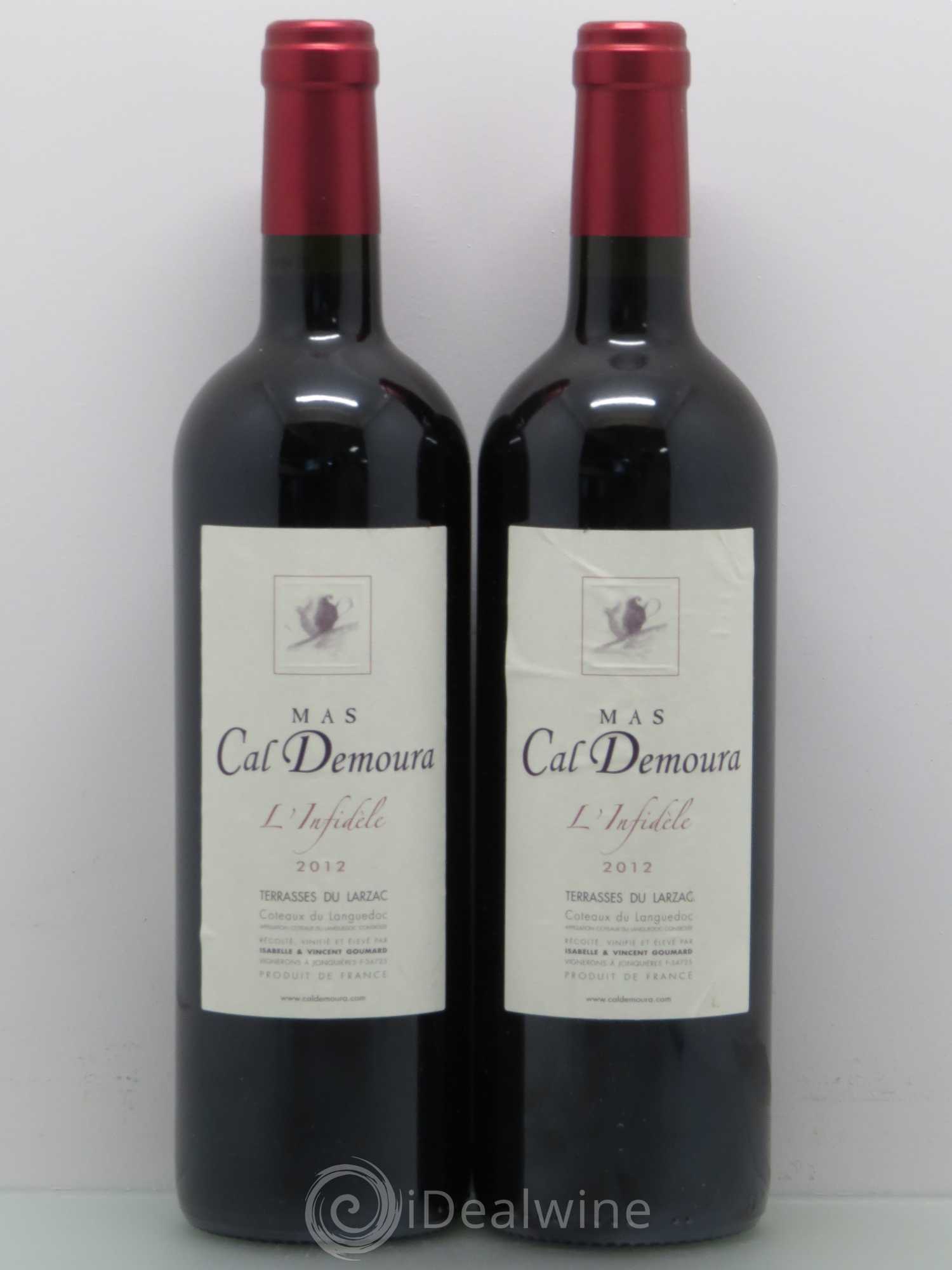 Terrasses du Larzac L'Infidèle Mas Cal Demoura 2012 - Lot de 2 bouteilles - 0