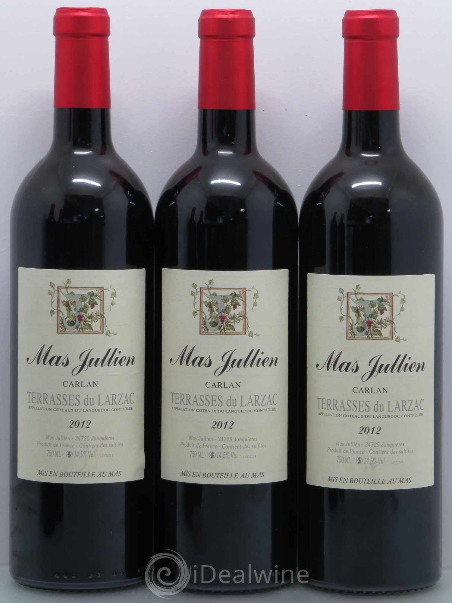 Terrasses du Larzac Mas Jullien Carlan Olivier Jullien 2012 - Lot de 5 bouteilles - 1