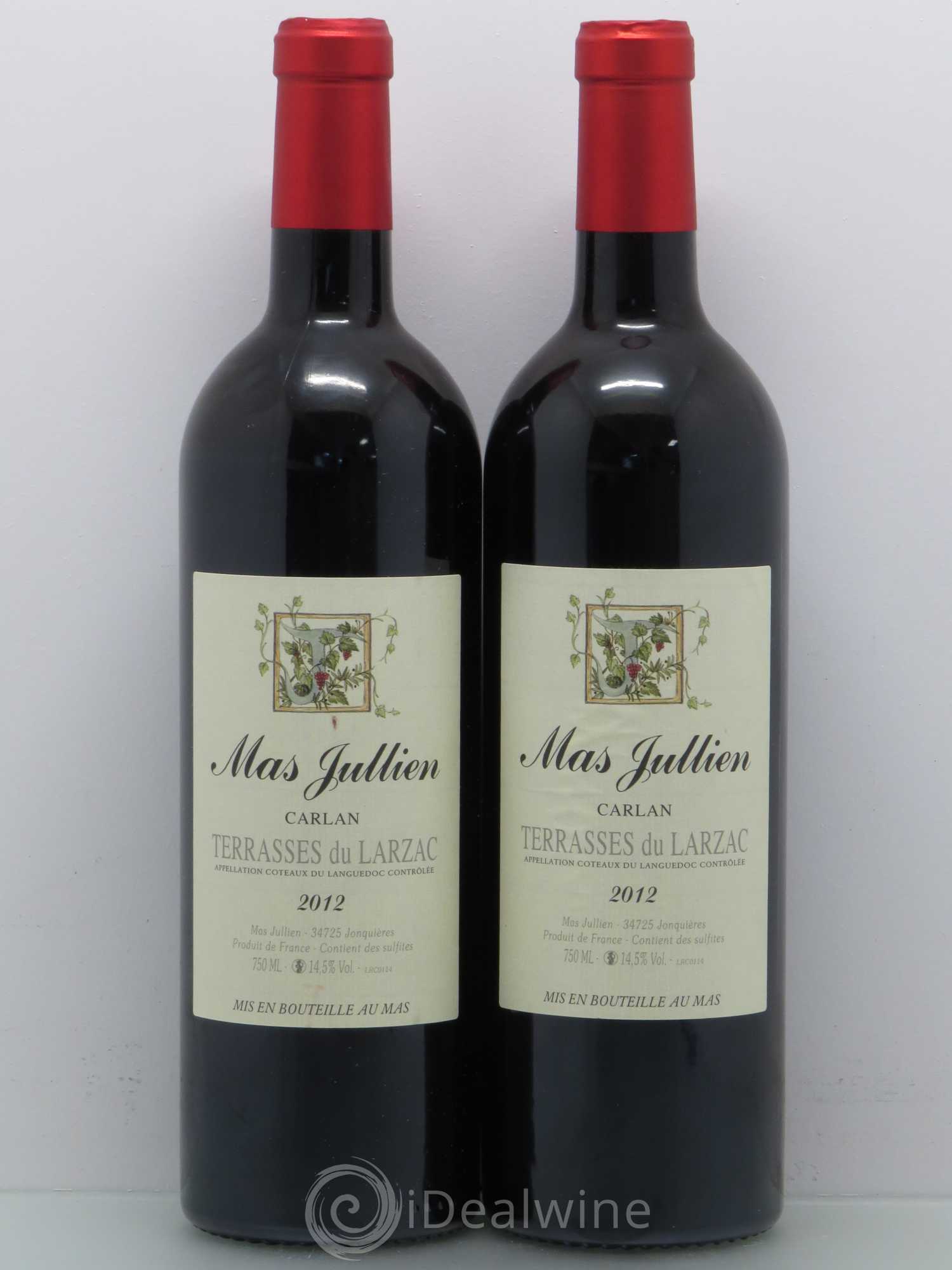 Terrasses du Larzac Mas Jullien Carlan Olivier Jullien 2012 - Lot de 5 bouteilles - 2