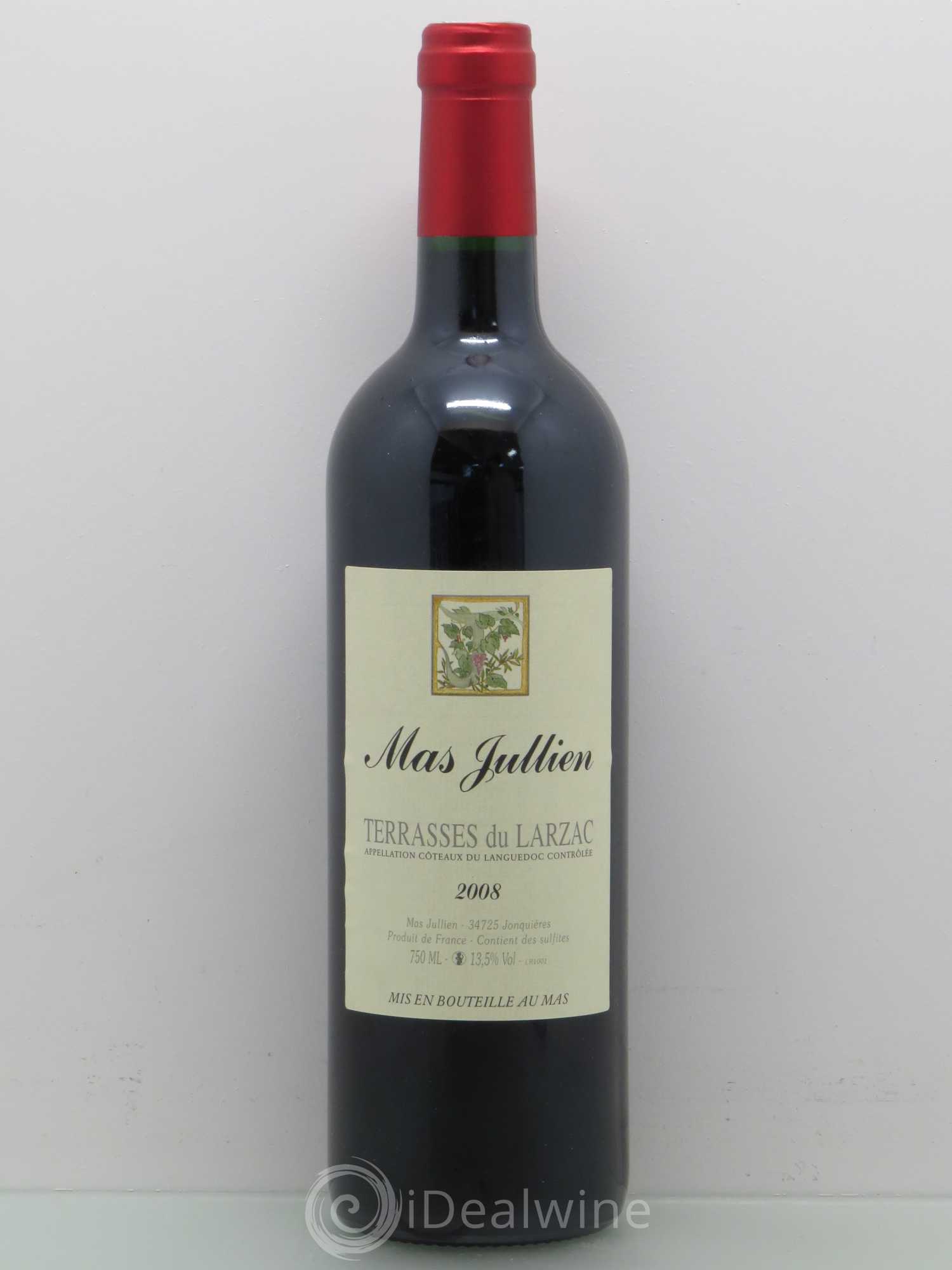 Terrasses du Larzac Mas Jullien Olivier Jullien 2008 - Lot de 1 bouteille - 0