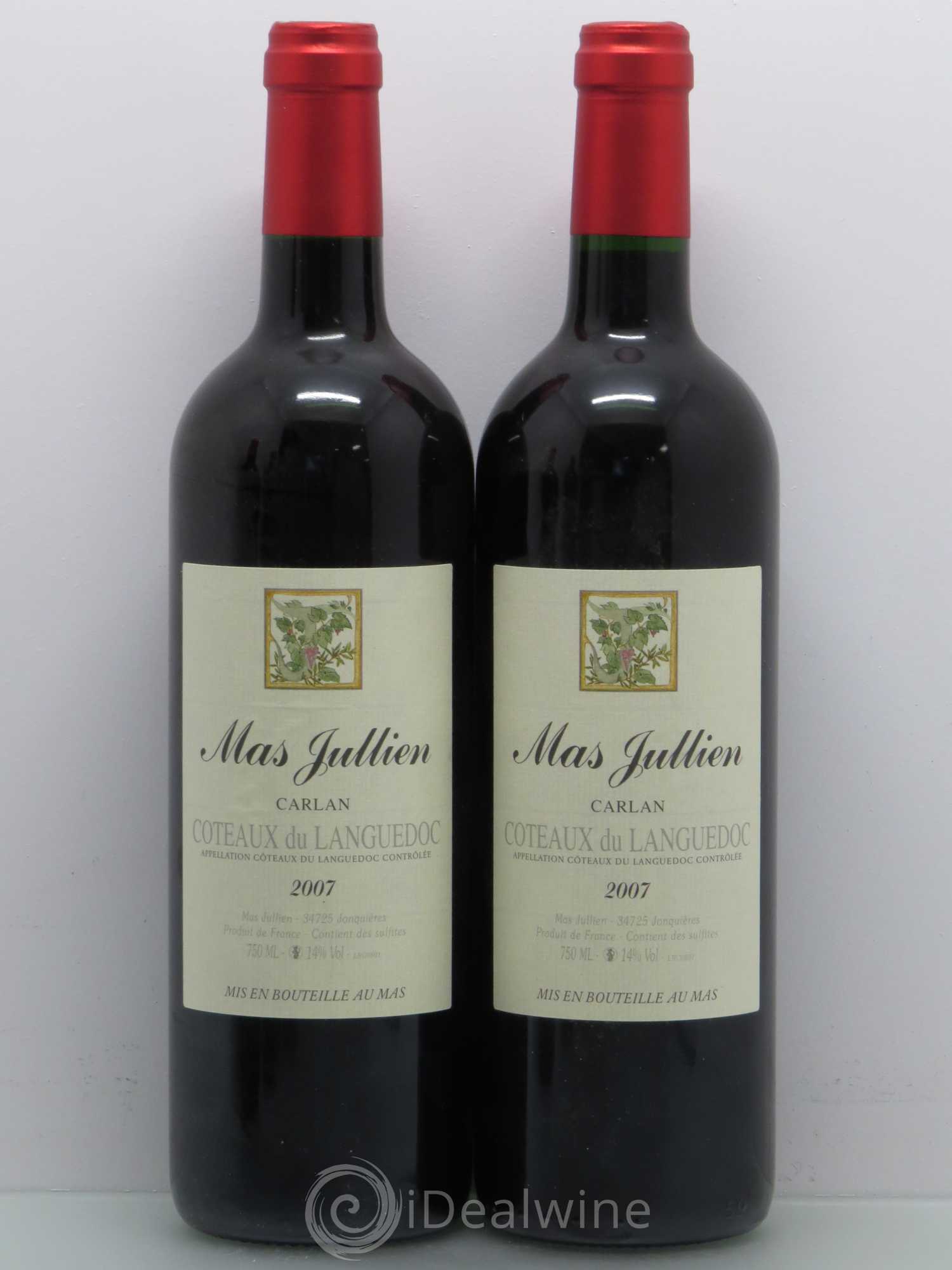 Terrasses du Larzac Mas Jullien Carlan Olivier Jullien 2007 - Lot de 5 bouteilles - 2