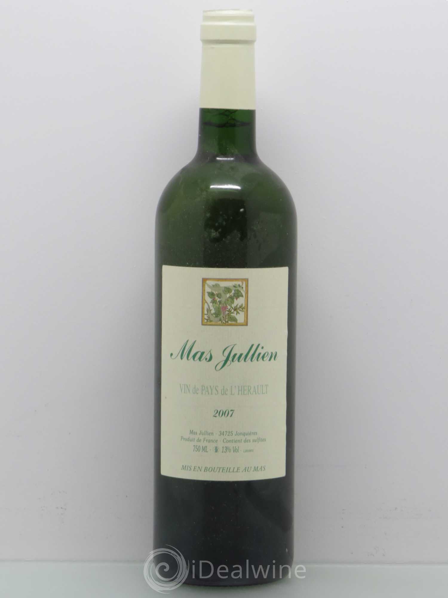 Pays d'Hérault Mas Jullien Olivier Jullien 2007 - Lot de 1 bouteille - 0