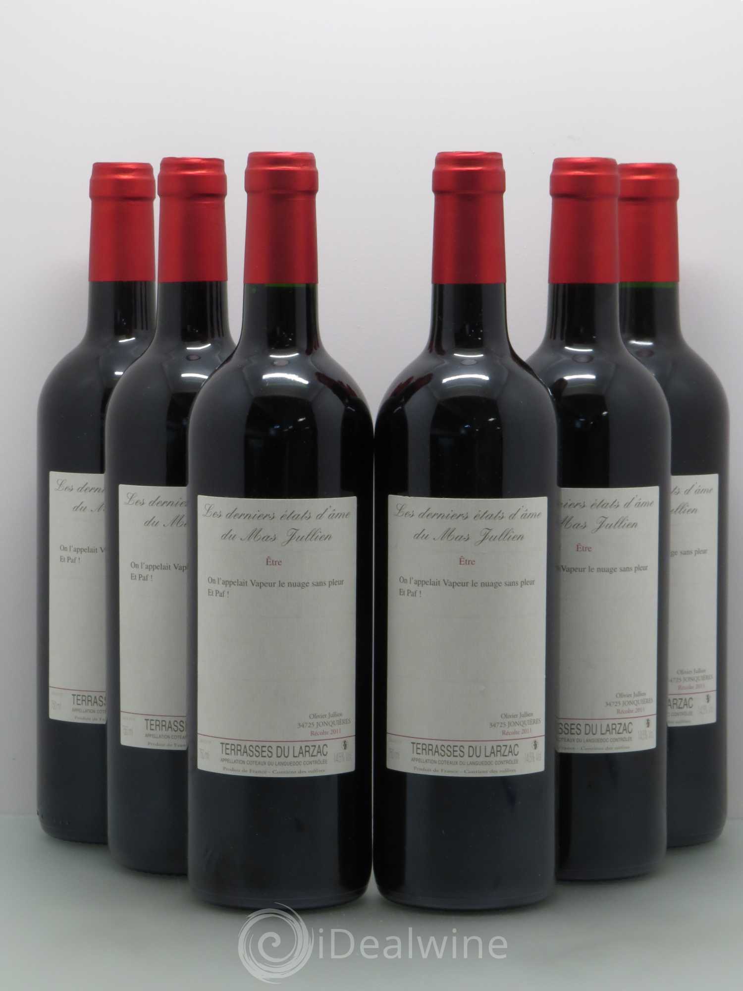 Terrasses du Larzac Mas Jullien Les Etats d'Ame du Mas Jullien Olivier Jullien 2011 - Lot de 6 bouteilles - 0