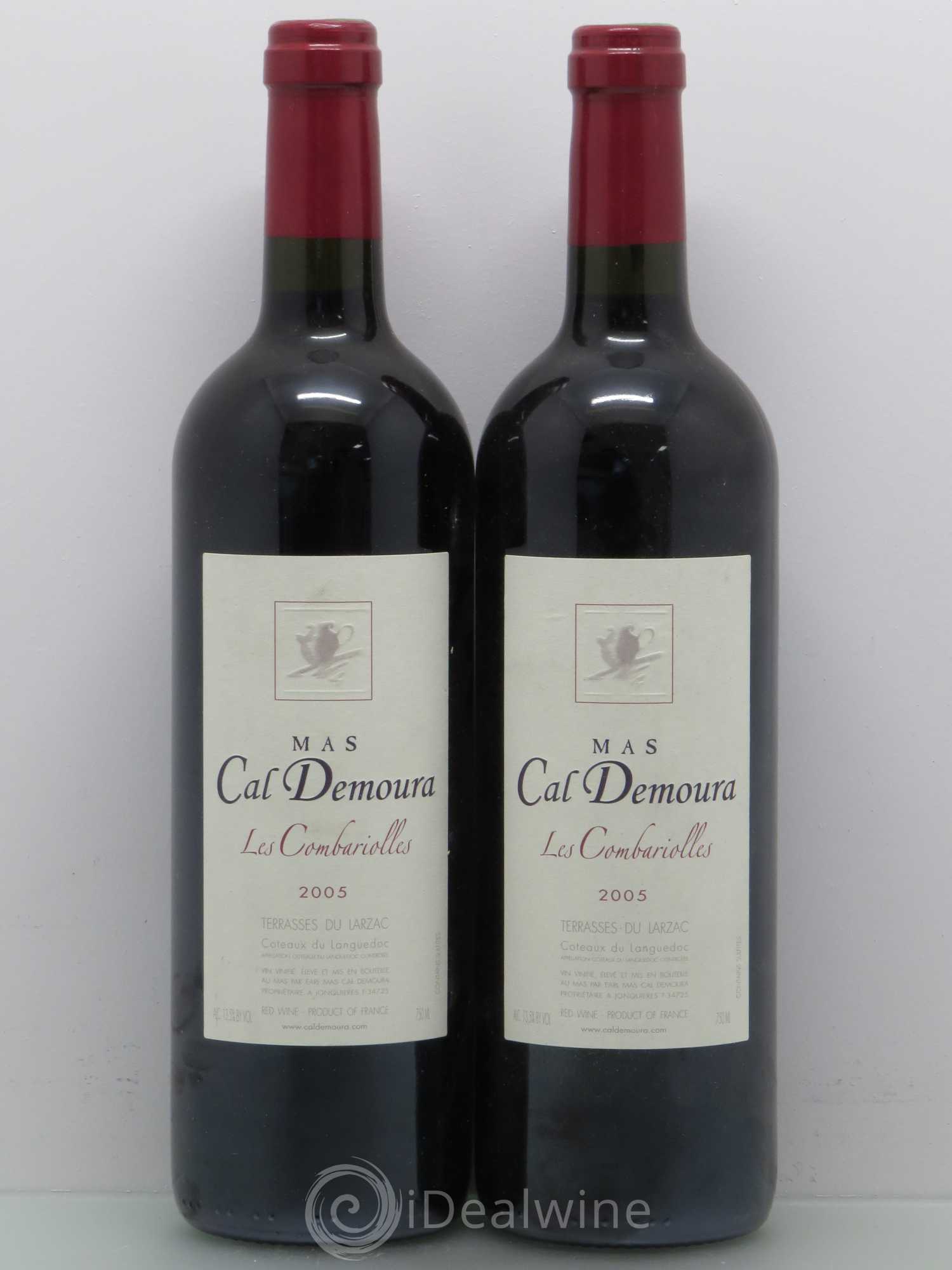 Terrasses du Larzac Les Combariolles Mas Cal Demoura 2005 - Lot de 2 bouteilles - 0