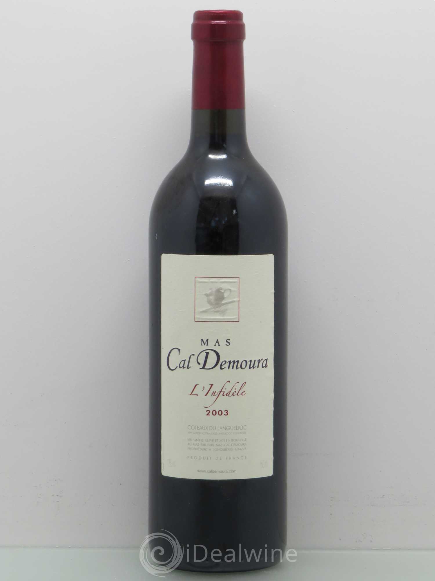 Terrasses du Larzac L'Infidèle Mas Cal Demoura 2003 - Lot de 1 bouteille - 0