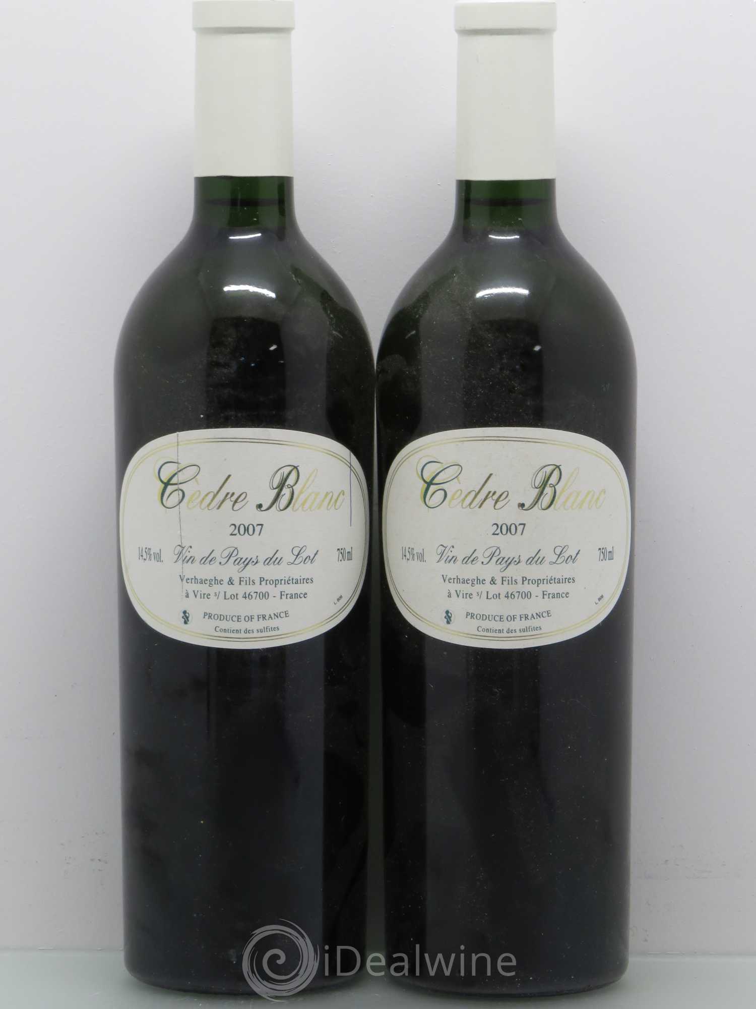 Divers Cedre blanc 2007 - Posten von 2 Flaschen - 0