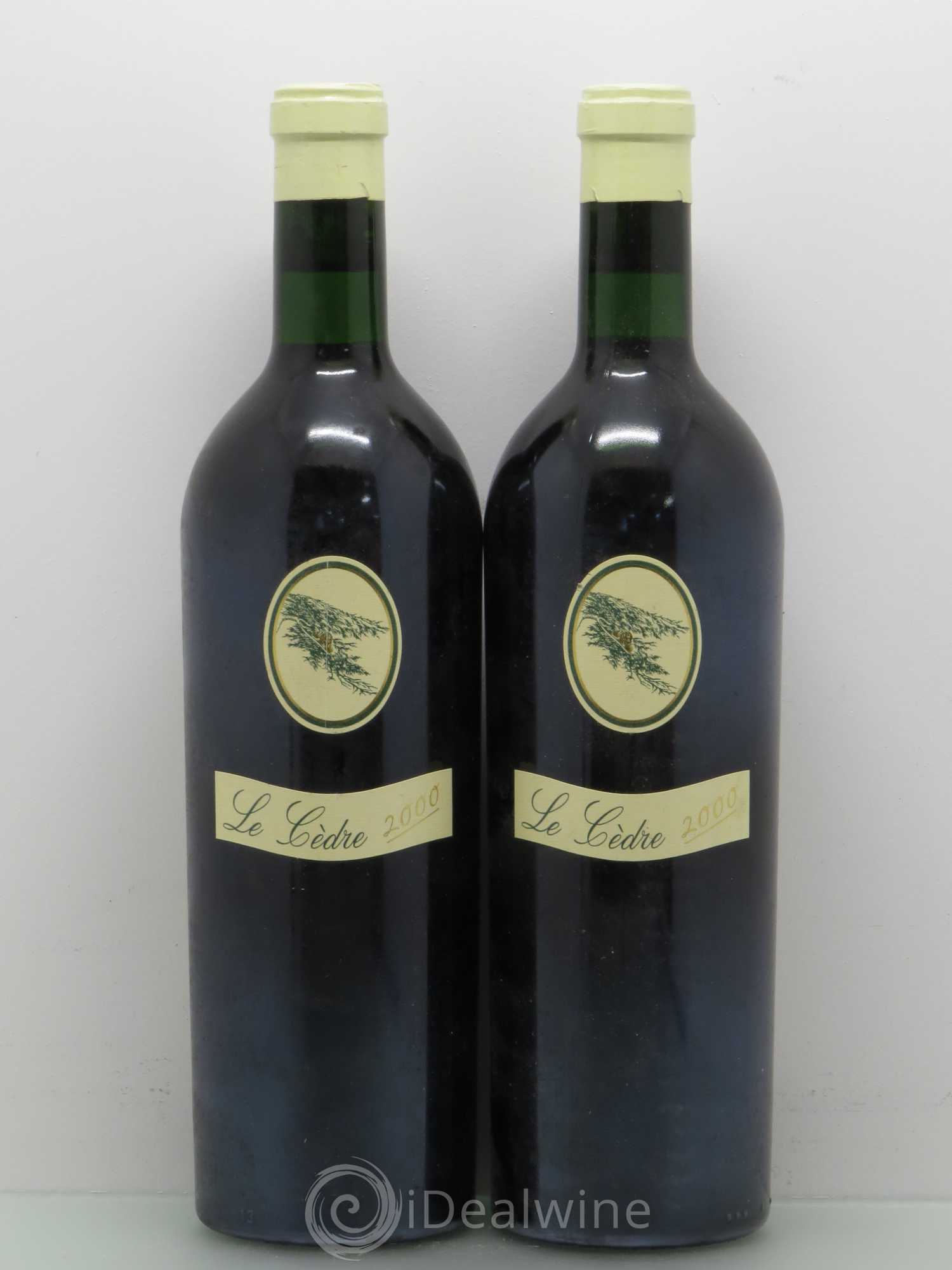 Cahors Château du Cèdre Cuvée Le Cèdre Pascal et Jean-Marc Verhaeghe 2000 - Lot de 2 bouteilles - 0