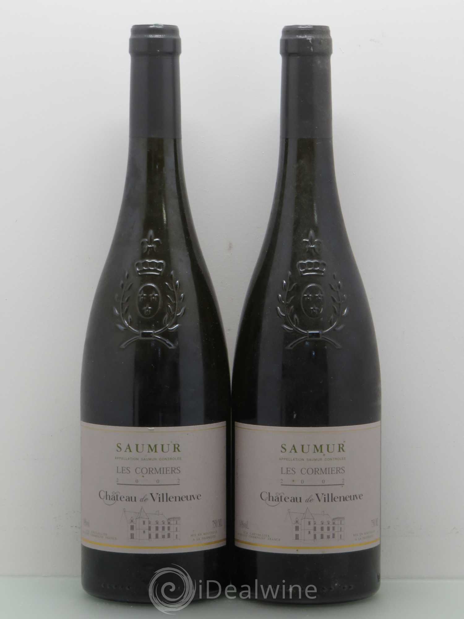 Saumur Château De Villeneuve Les Cormiers 2002 - Posten von 2 Flaschen - 0