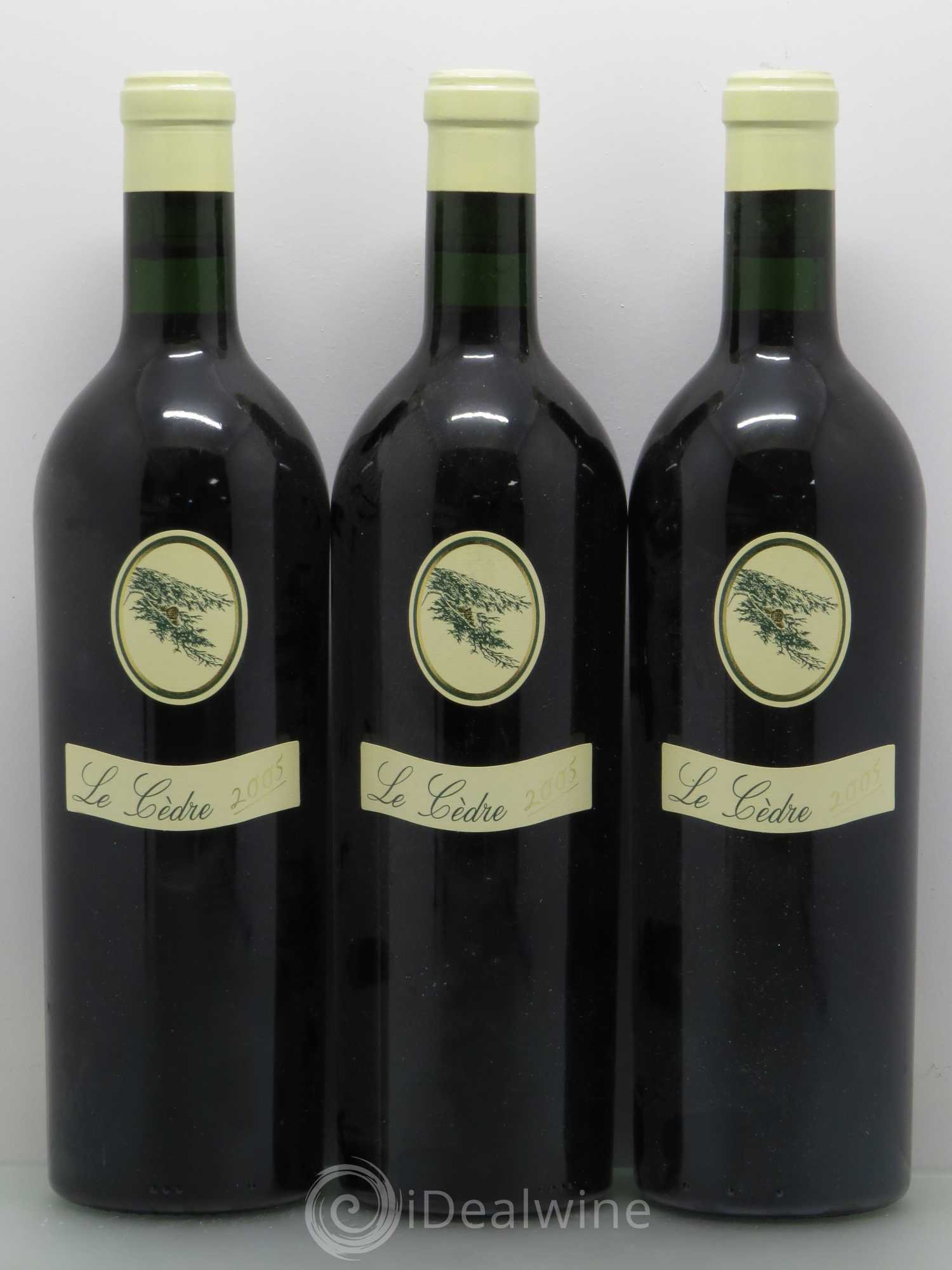 Cahors Château du Cèdre Cuvée Le Cèdre Pascal et Jean-Marc Verhaeghe 2005 - Lot de 3 bouteilles - 0