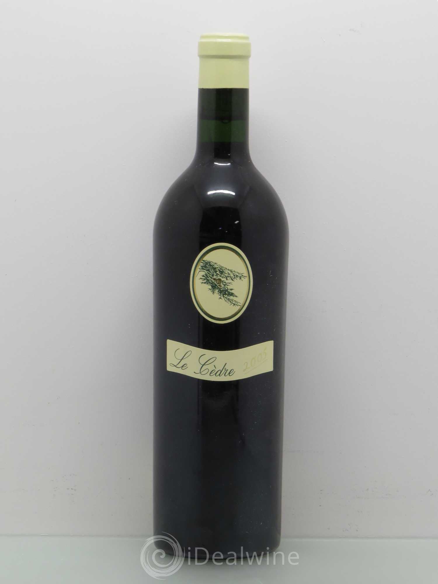 Cahors Château du Cèdre Cuvée Le Cèdre Pascal et Jean-Marc Verhaeghe 2005 - Lot de 1 bouteille - 0