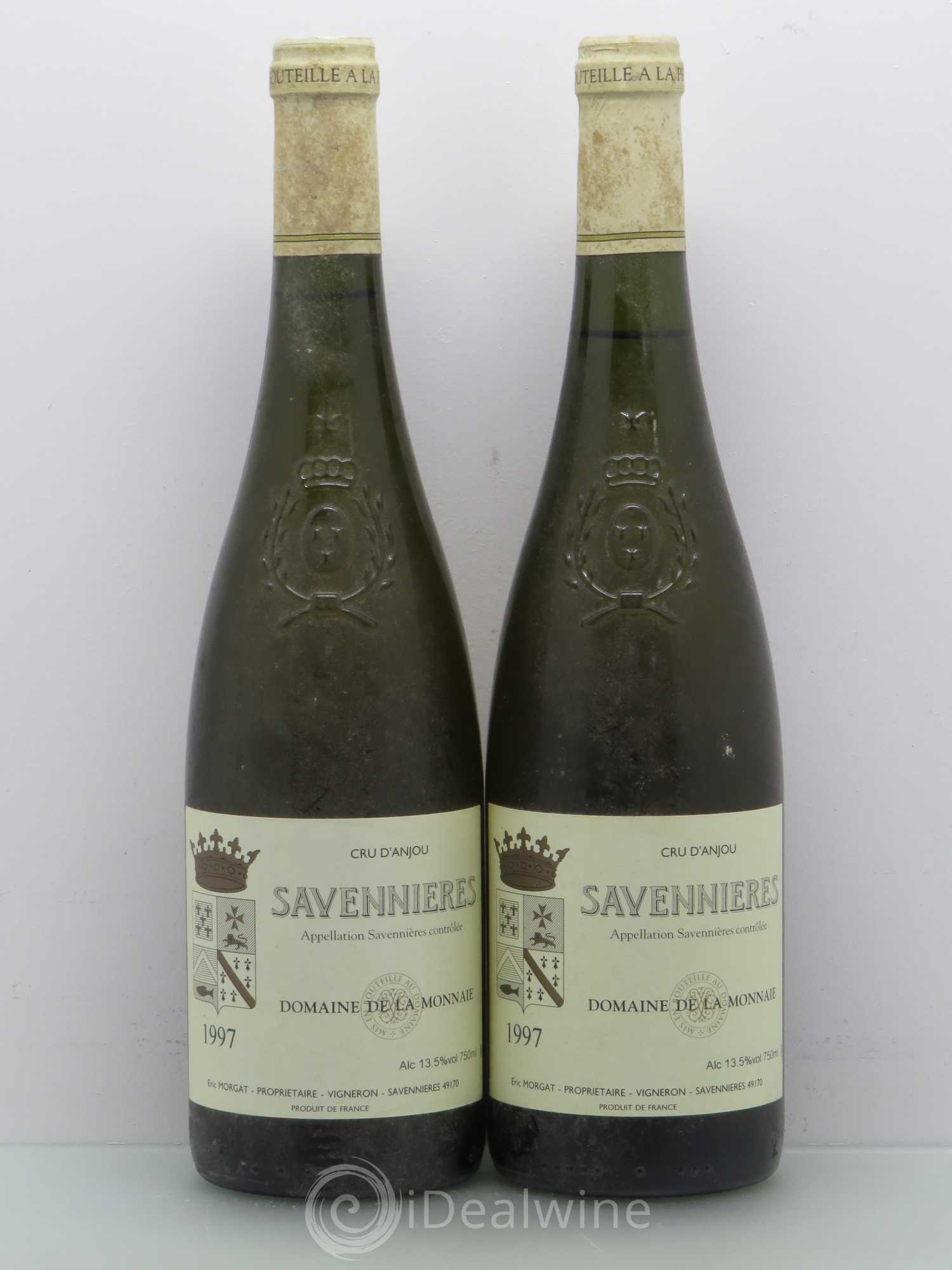 Savennières L'Enclos Eric Morgat La Monnaie 1997 - Posten von 2 Flaschen - 0