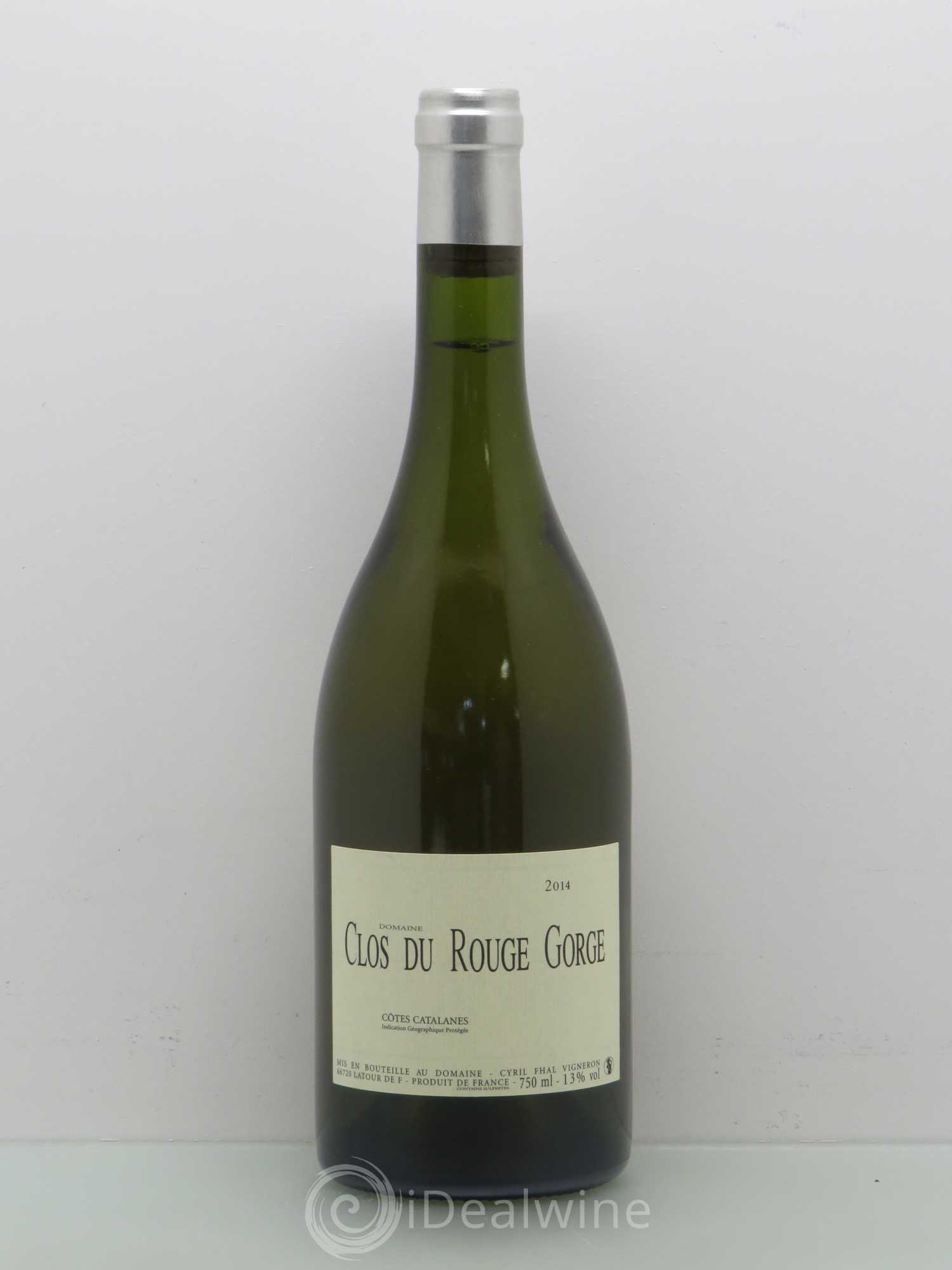 Côtes Catalanes Clos du Rouge Gorge Cyril Fhal 2014 - Lot de 1 bouteille - 0