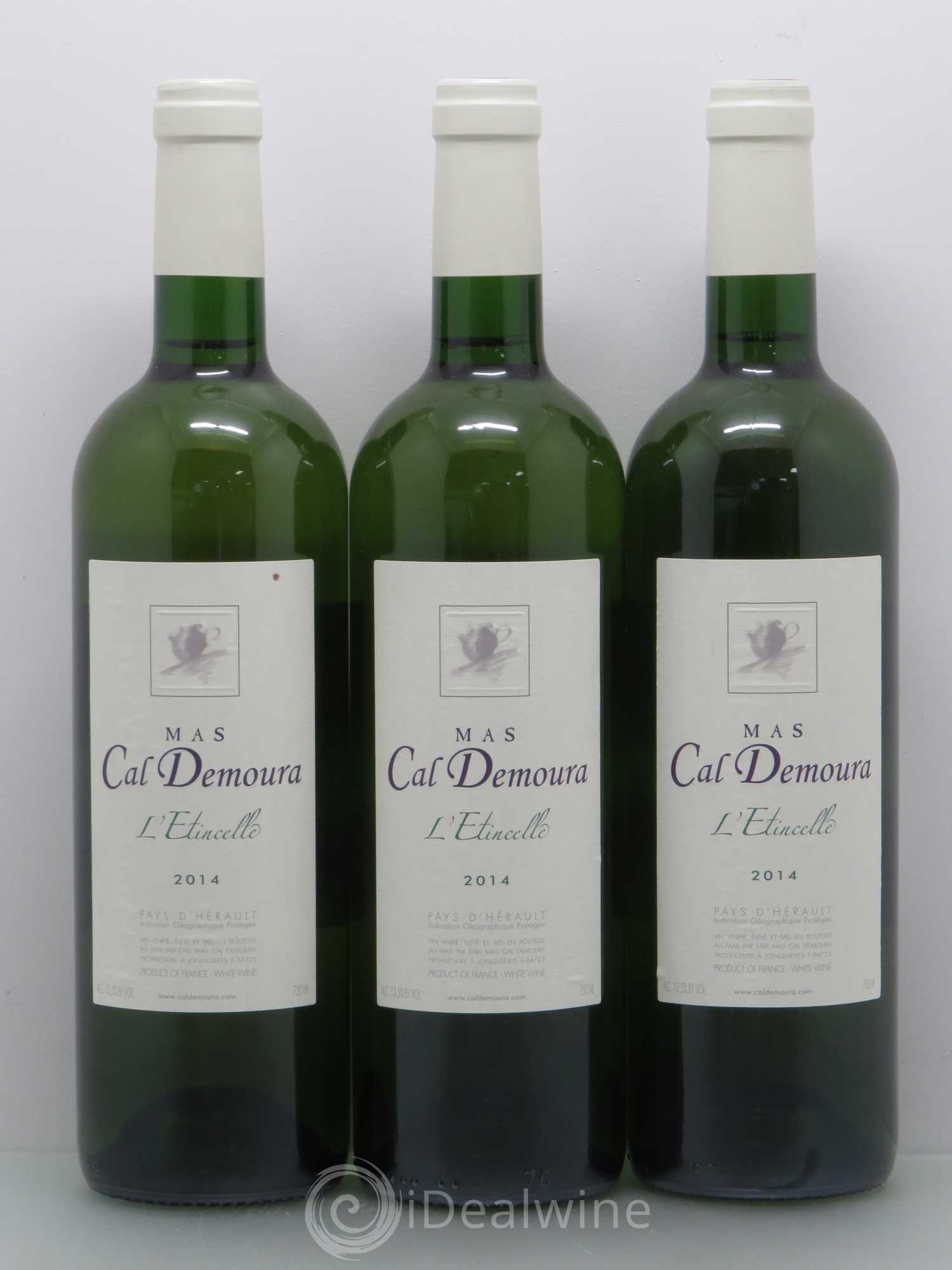 Pays d'Hérault Mas Cal Demoura Etincelle 2014 - Posten von 3 Flaschen - 0