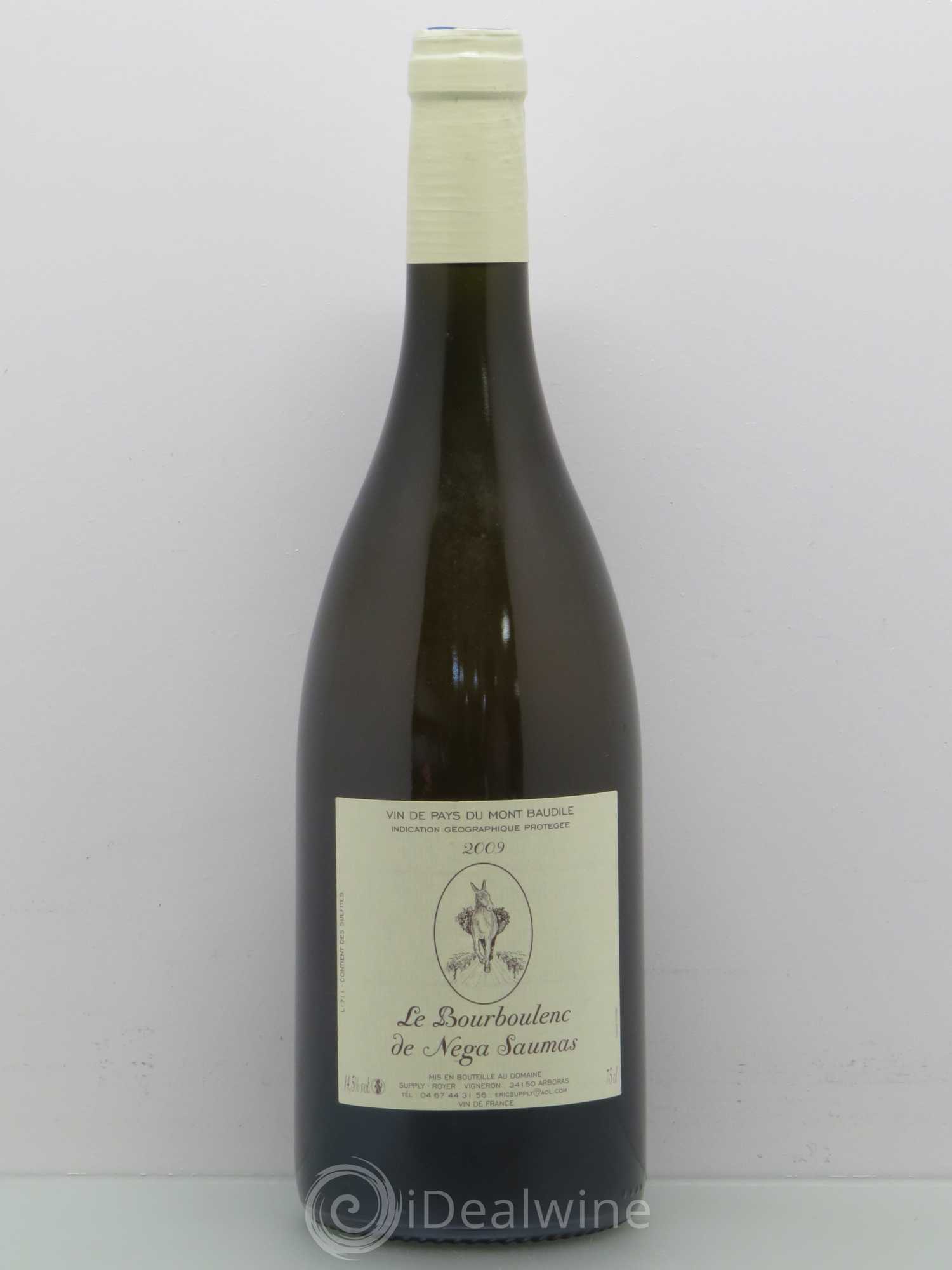 Côtes-du-Rhône Domaine Supply Royer Vdp Mont Baudille Bourboulenc 2009 - Posten von 1 Flasche - 0