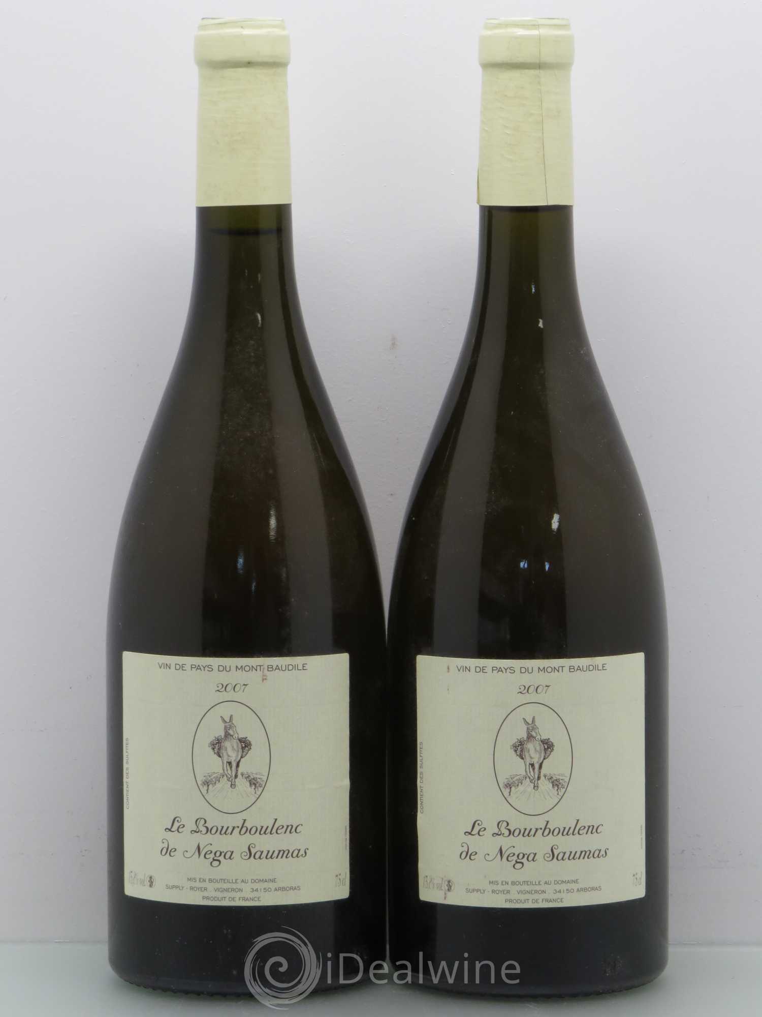 Côtes-du-Rhône Domaine Supply Royer Vdp Mont Baudille Bourboulenc 2007 - Posten von 2 Flaschen - 0