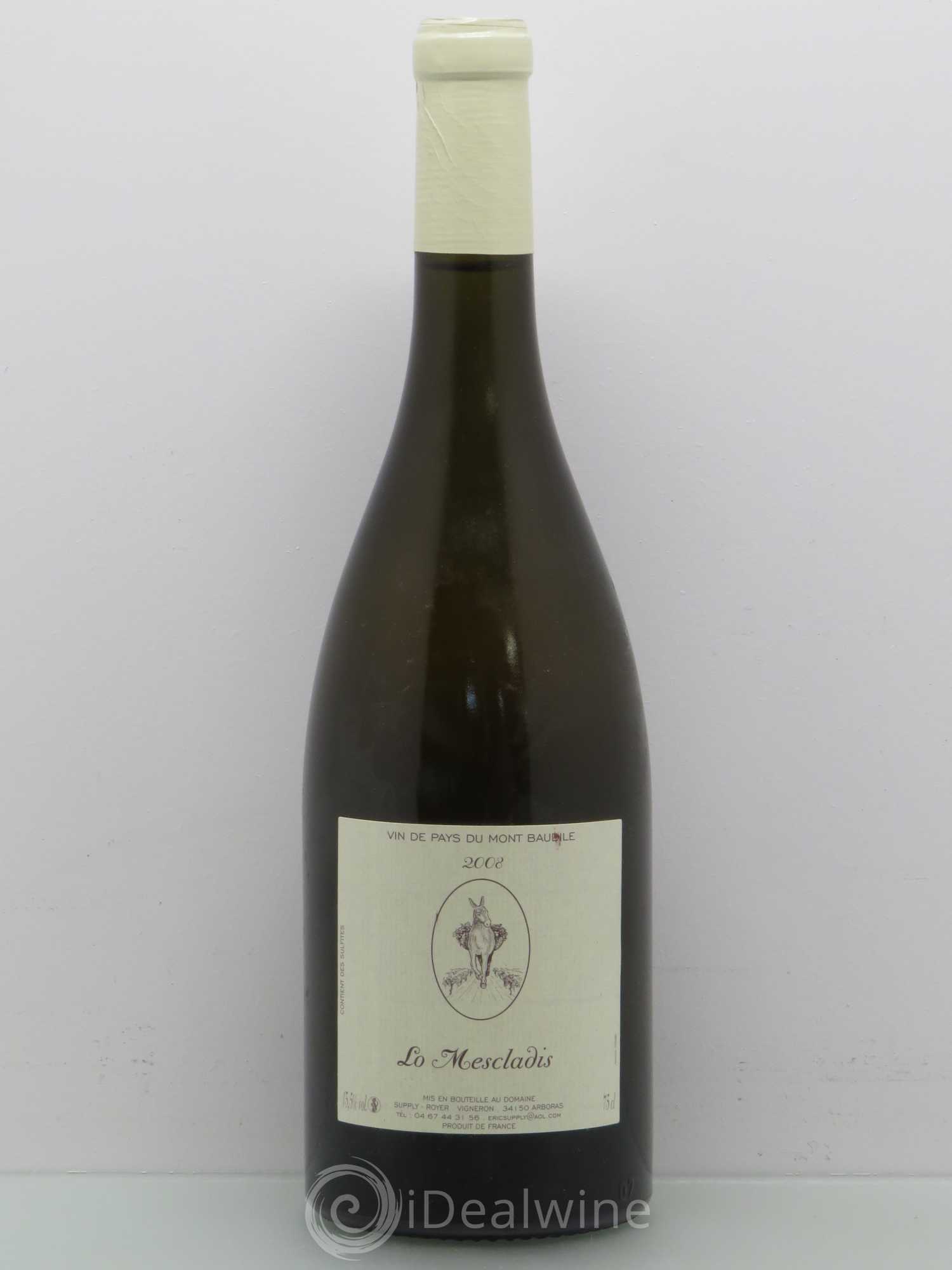 Côtes-du-Rhône Domaine Supply Royer Vdp Mont Baudille Cuvée Lo Mescaldis 2008 - Posten von 1 Flasche - 0