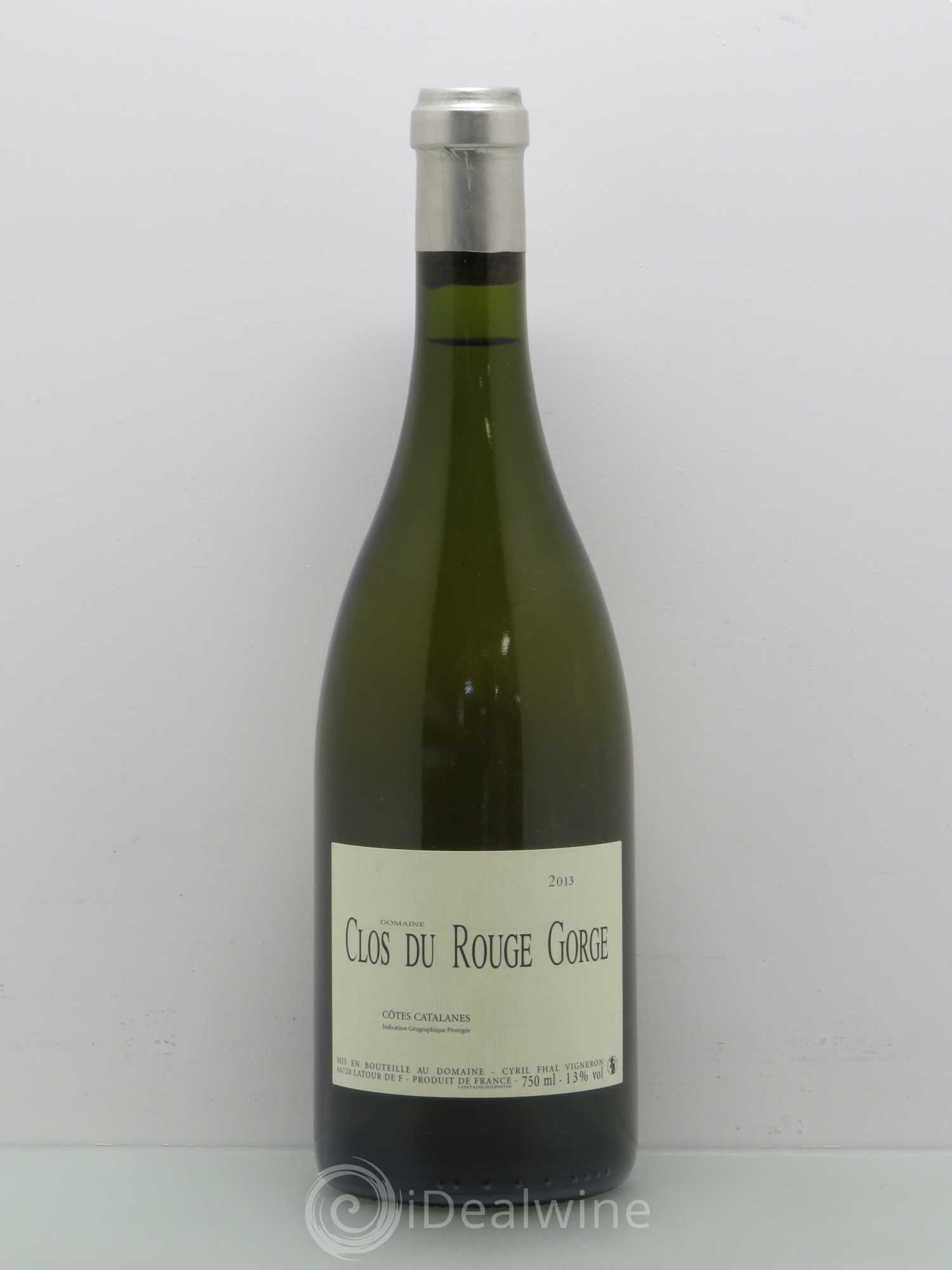 Côtes Catalanes Clos du Rouge Gorge Cyril Fhal 2013 - Lot de 1 bouteille - 0