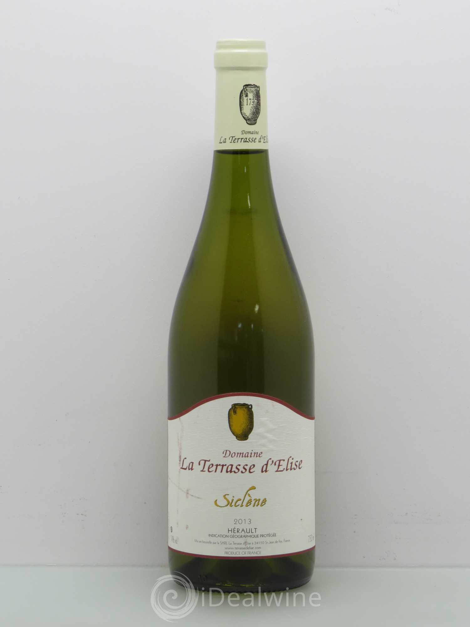 Pays d'Hérault Siclène Terrasse d'Elise (Domaine de la) 2013 - Lot de 1 bouteille - 0