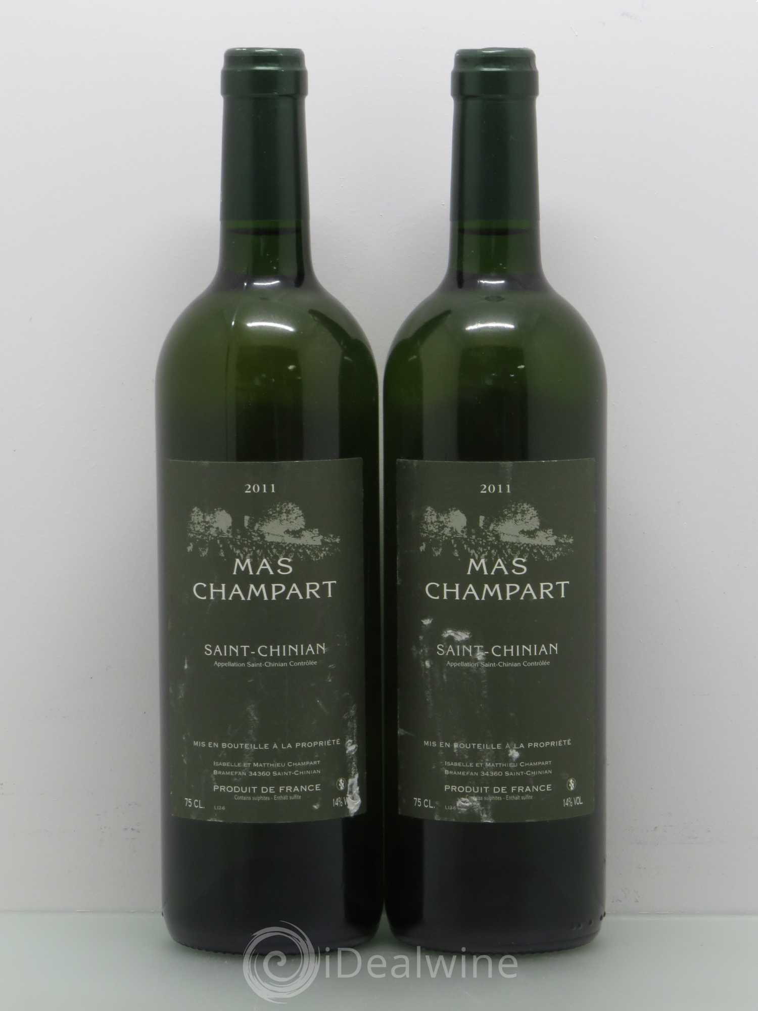 Saint-Chinian Mas Champart Isabelle et Mathieu Champart 2011 - Lot de 2 bouteilles - 0