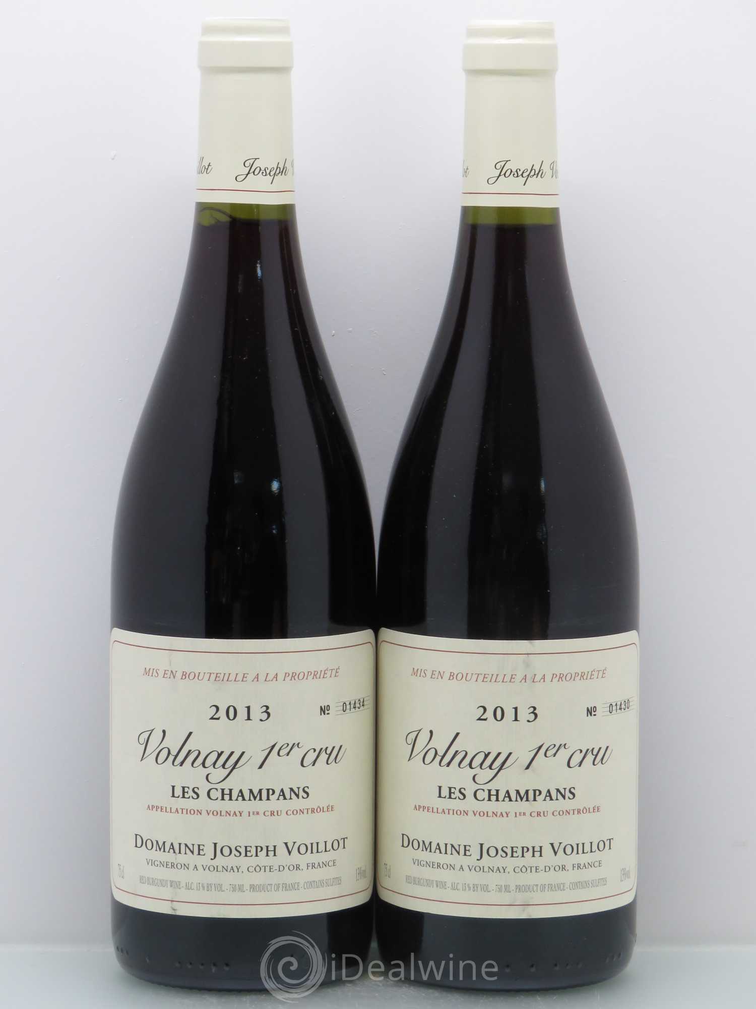 Volnay 1er Cru les Champans Joseph Voillot (Domaine) 2013 - Lot de 2 bouteilles - 0
