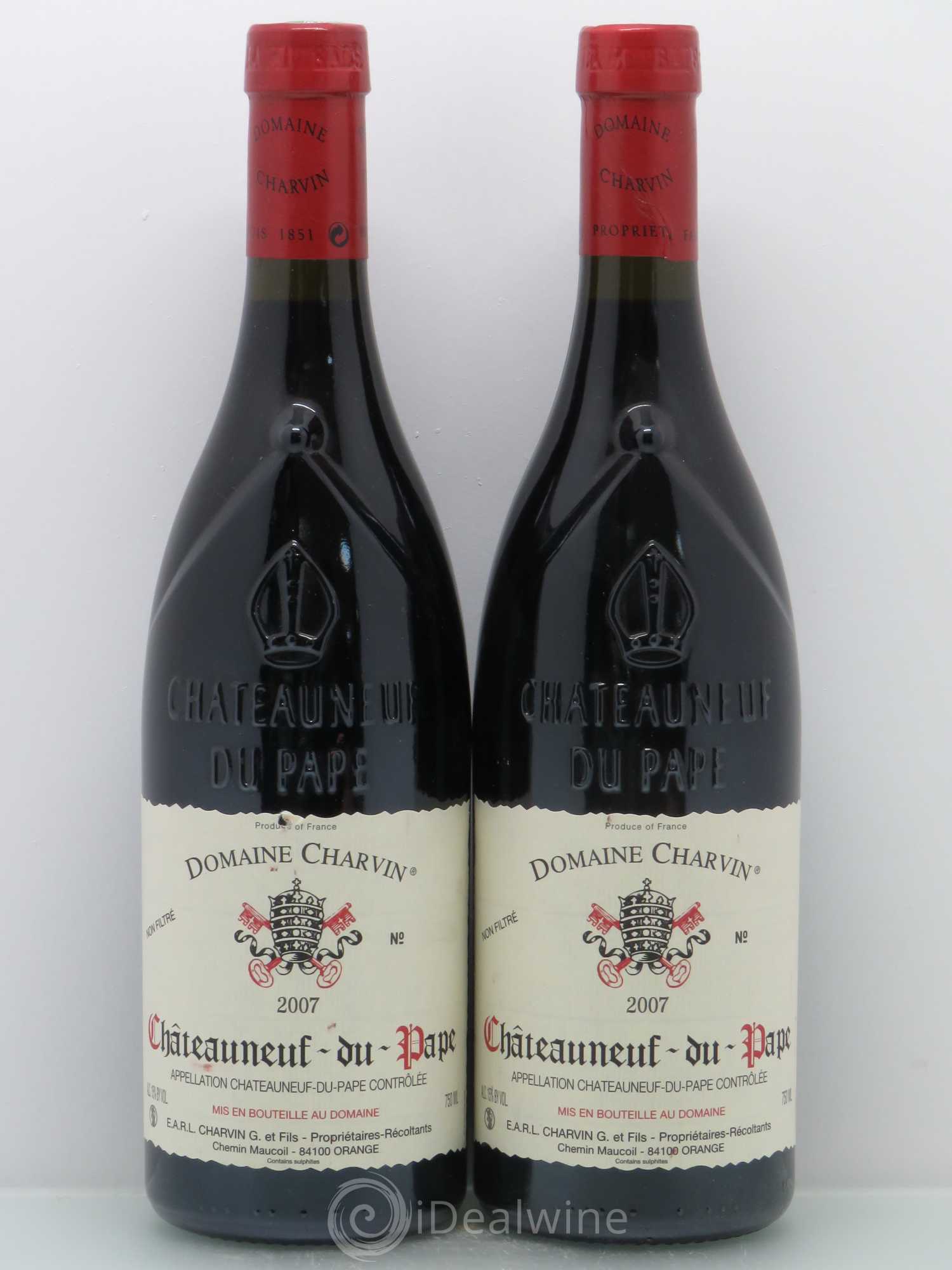 Châteauneuf-du-Pape Charvin (Domaine) 2007 - Lot de 2 bouteilles - 0