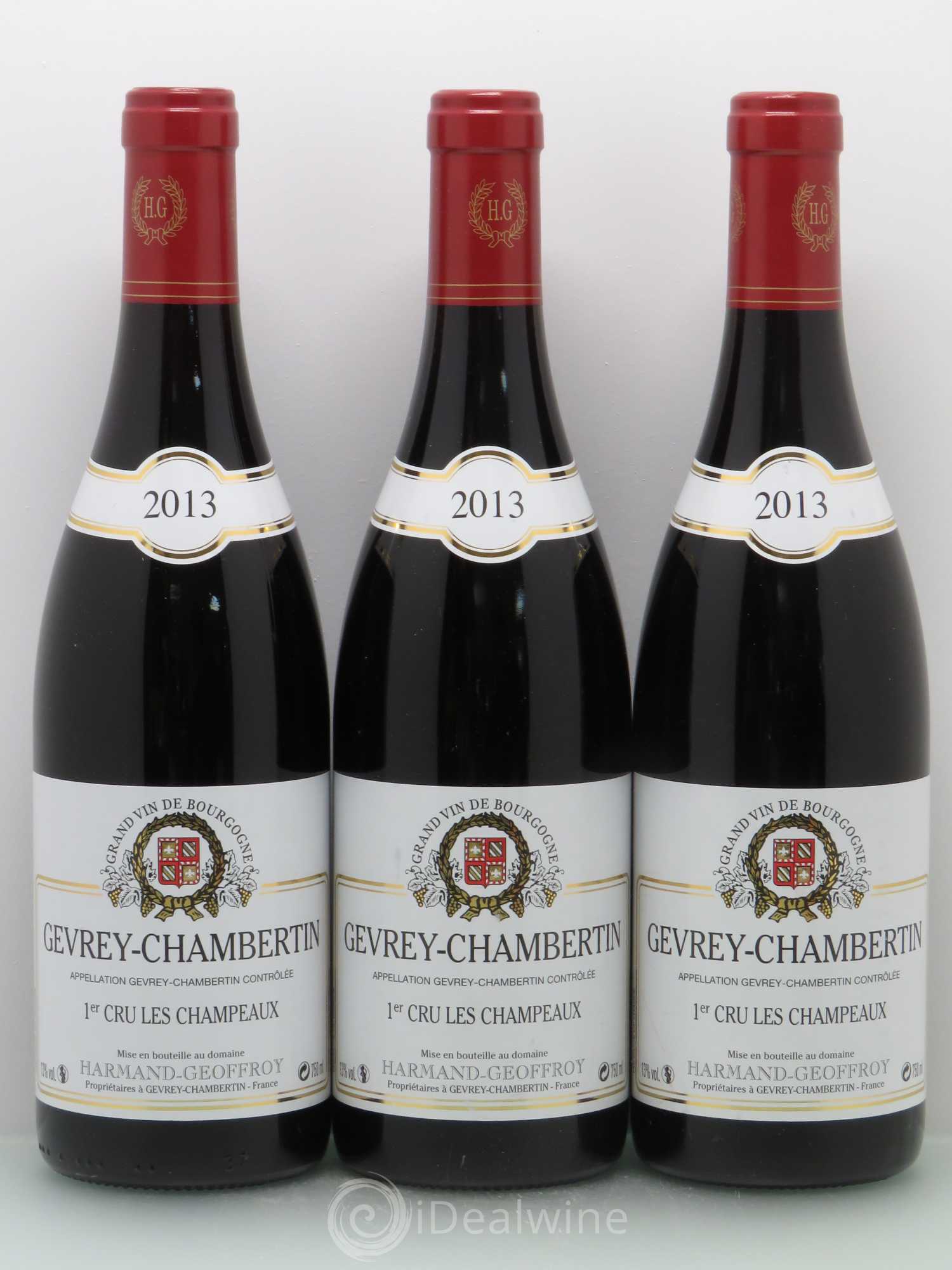 Gevrey-Chambertin 1er Cru Champeaux Domaine Harmand Geoffroy 2013 - Posten von 3 Flaschen - 0
