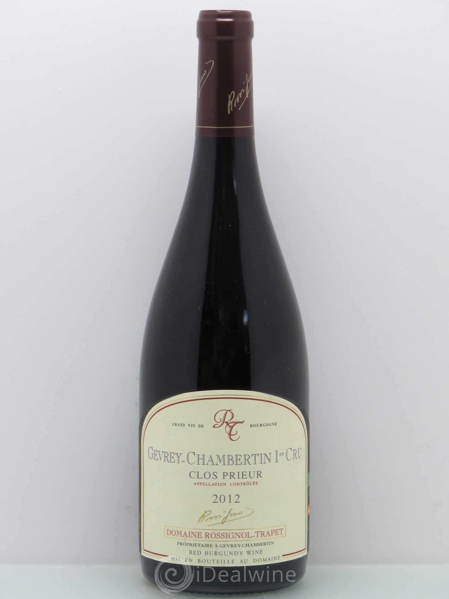 Gevrey-Chambertin 1er Cru Clos Prieur Rossignol-Trapet (Domaine) 2012 - Lot de 1 bouteille - 0