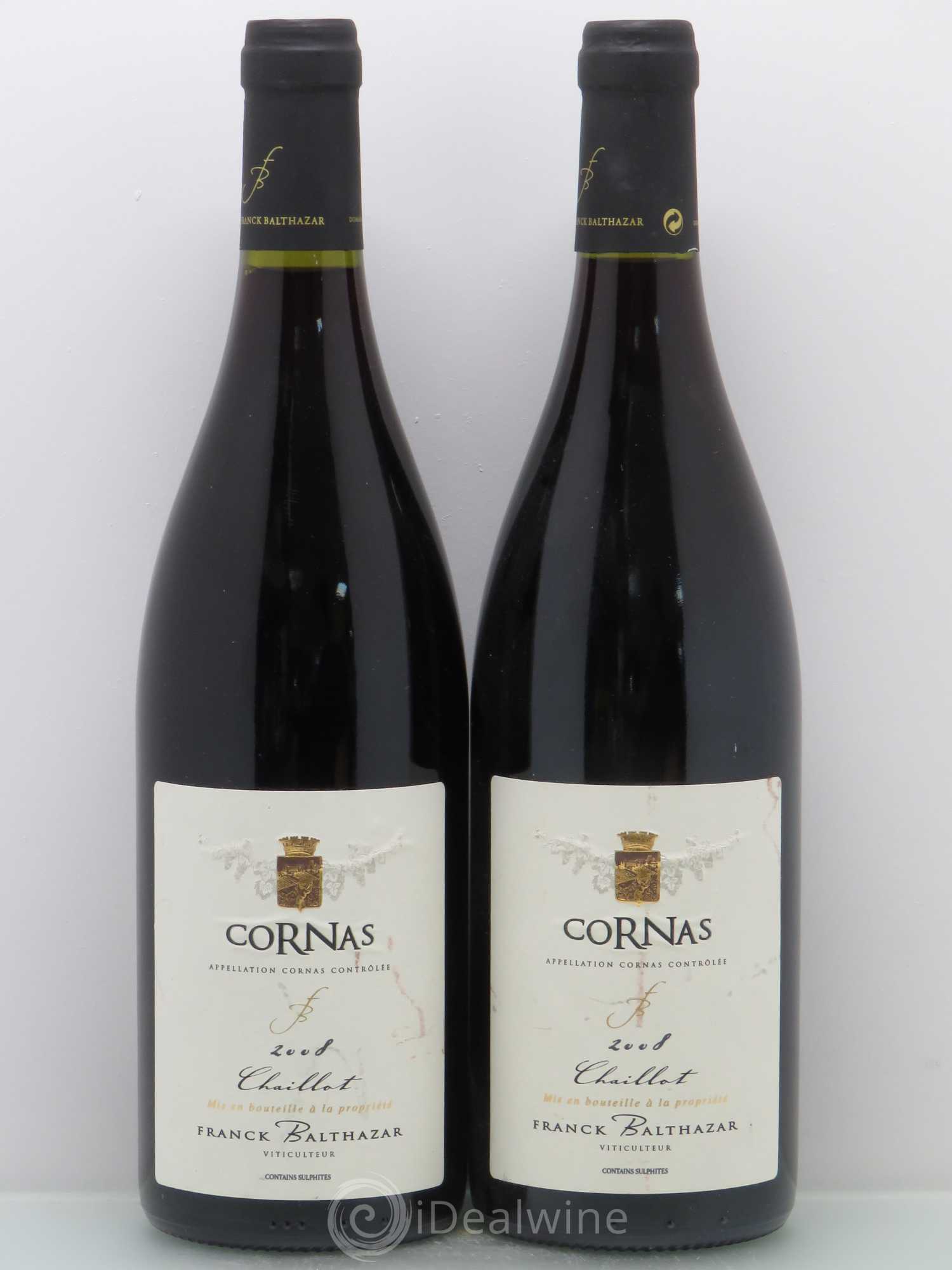 Cornas Chaillot Franck Balthazar 2008 - Posten von 2 Flaschen - 0