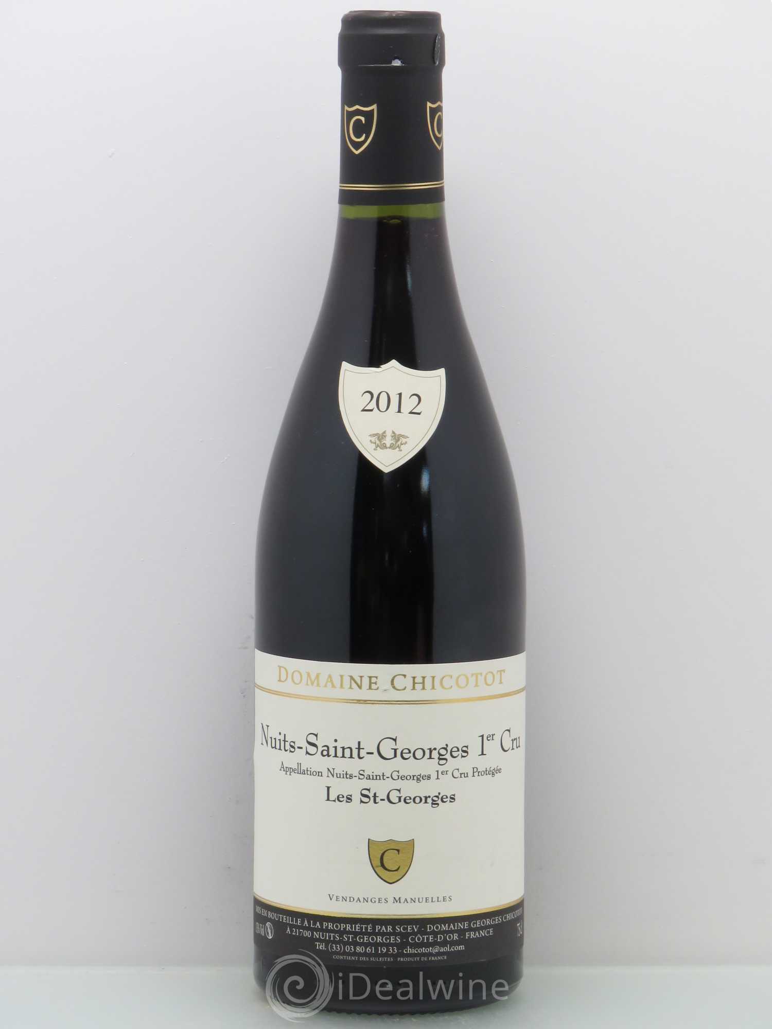 Nuits-Saint-Georges 1er Cru Georges & Pascale Chicotot Les Saint-Georges 2012 - Posten von 1 Flasche - 0