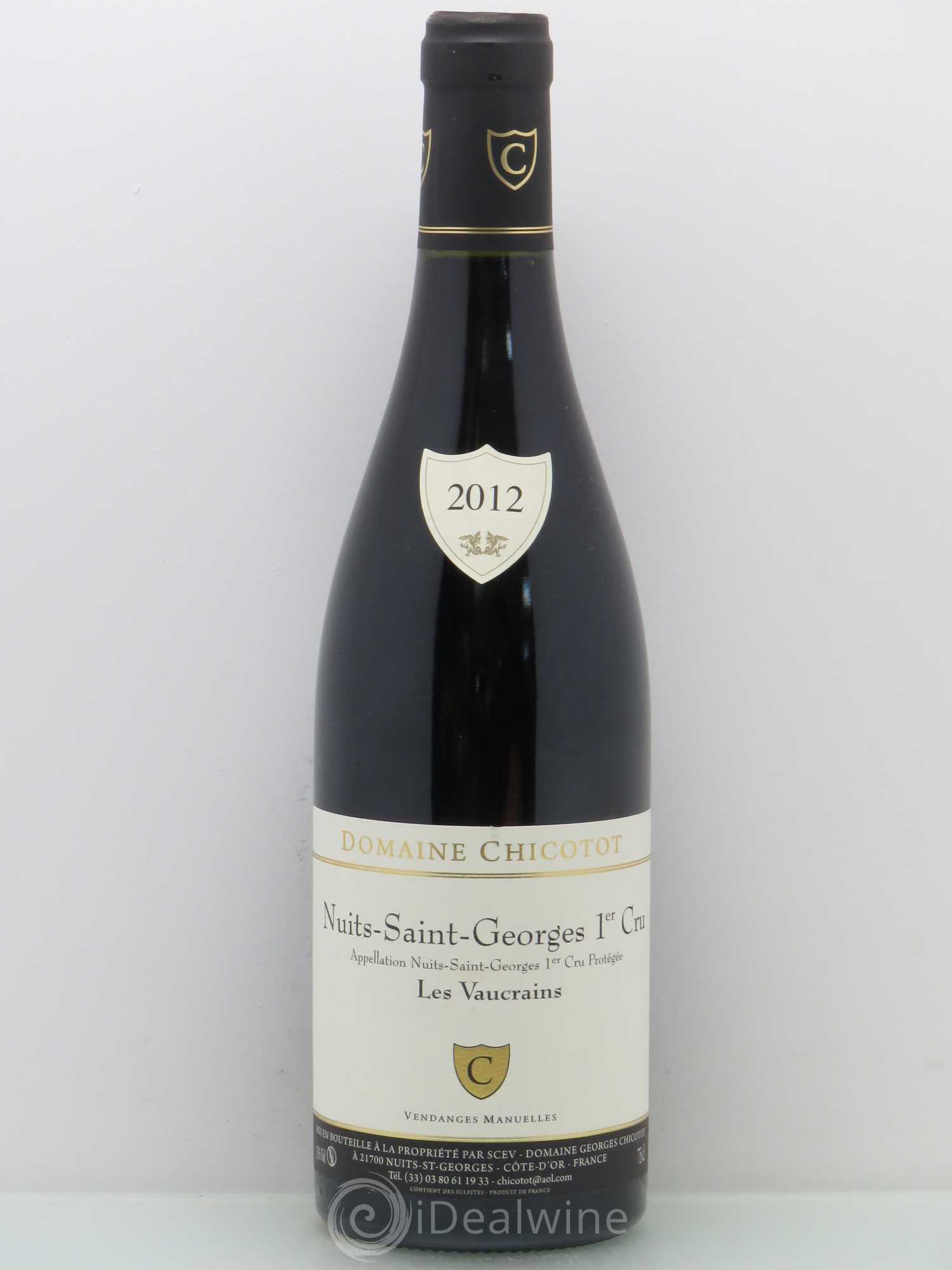 Nuits-Saint-Georges 1er Cru Georges & Pascale Chicotot Les Vaucrains 2012 - Posten von 1 Flasche - 0