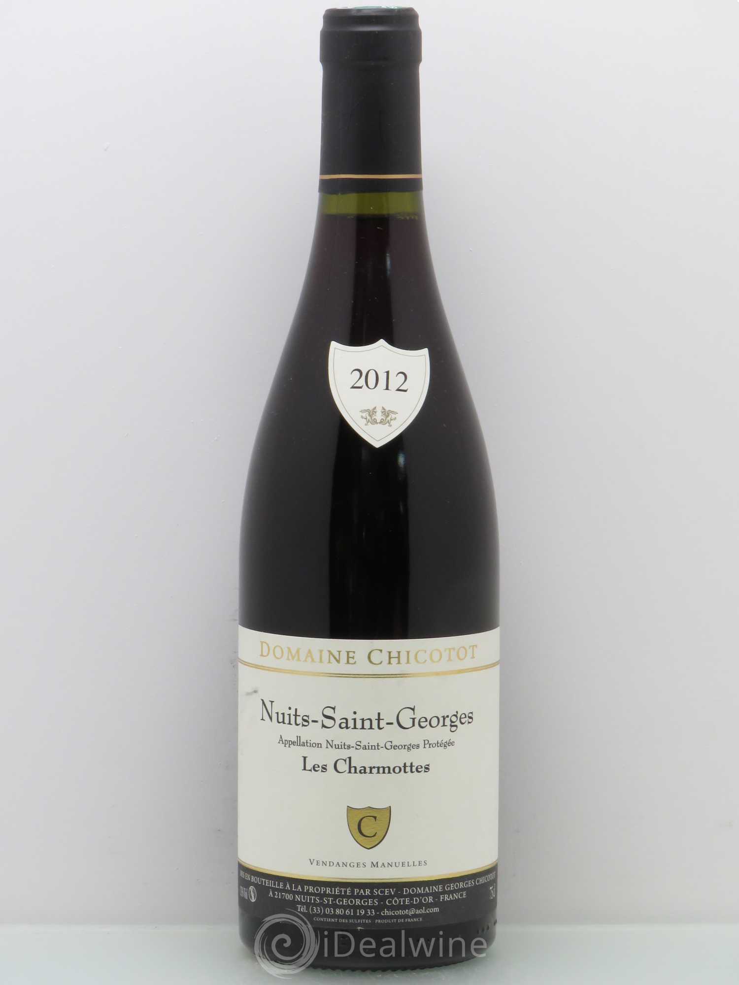 Nuits-Saint-Georges Georges & Pascale Chicotot Les Charmottes 2012 - Posten von 1 Flasche - 0