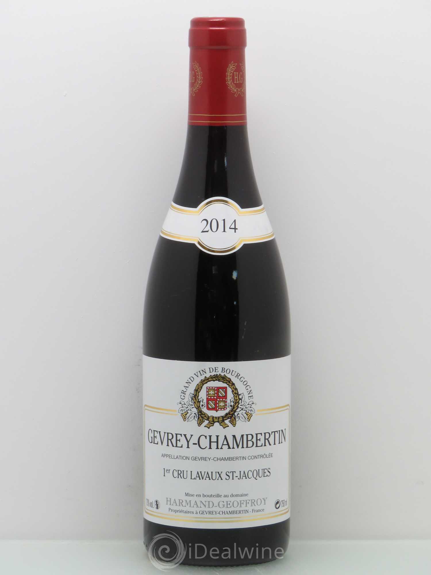 Gevrey-Chambertin 1er Cru Lavaux Saint Jacques Harmand-Geoffroy (Domaine) 2014 - Lot de 1 bouteille - 0