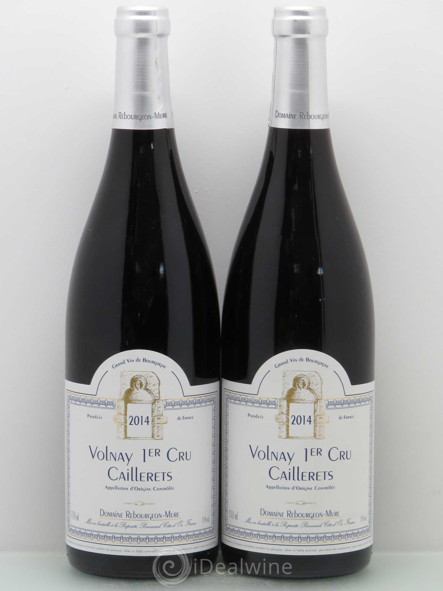 Volnay 1er Cru Caillerets Domaine Rebourgeon Mure 2014 - Posten von 2 Flaschen - 0