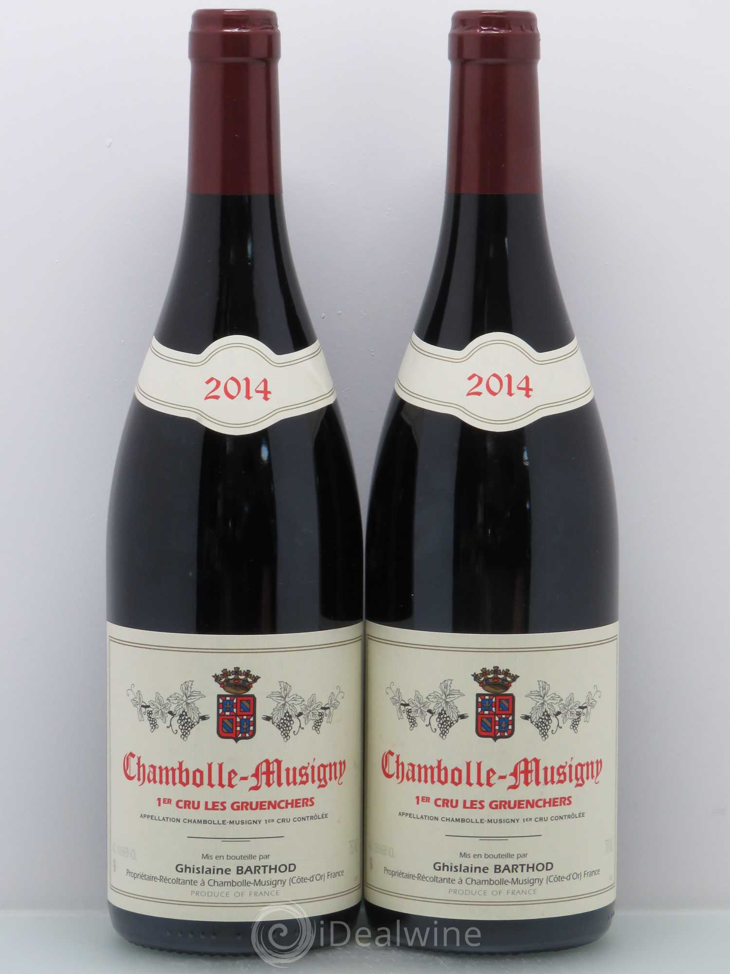 Chambolle-Musigny 1er Cru Les Gruenchers Ghislaine Barthod 2014 - Lot de 2 bouteilles - 0