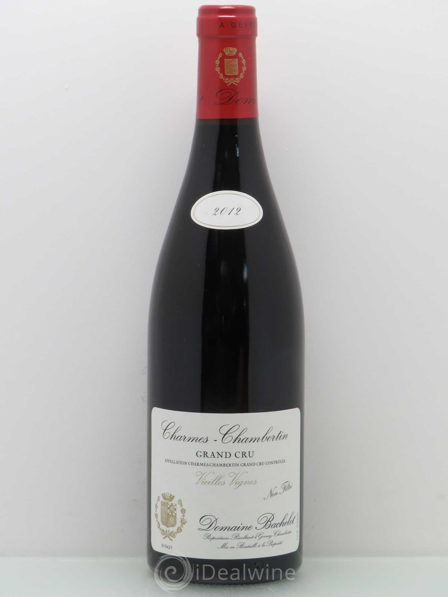 Charmes-Chambertin Grand Cru Vieilles Vignes Denis Bachelet (Domaine) Vieilles Vignes 2012 - Lot de 1 bouteille - 0