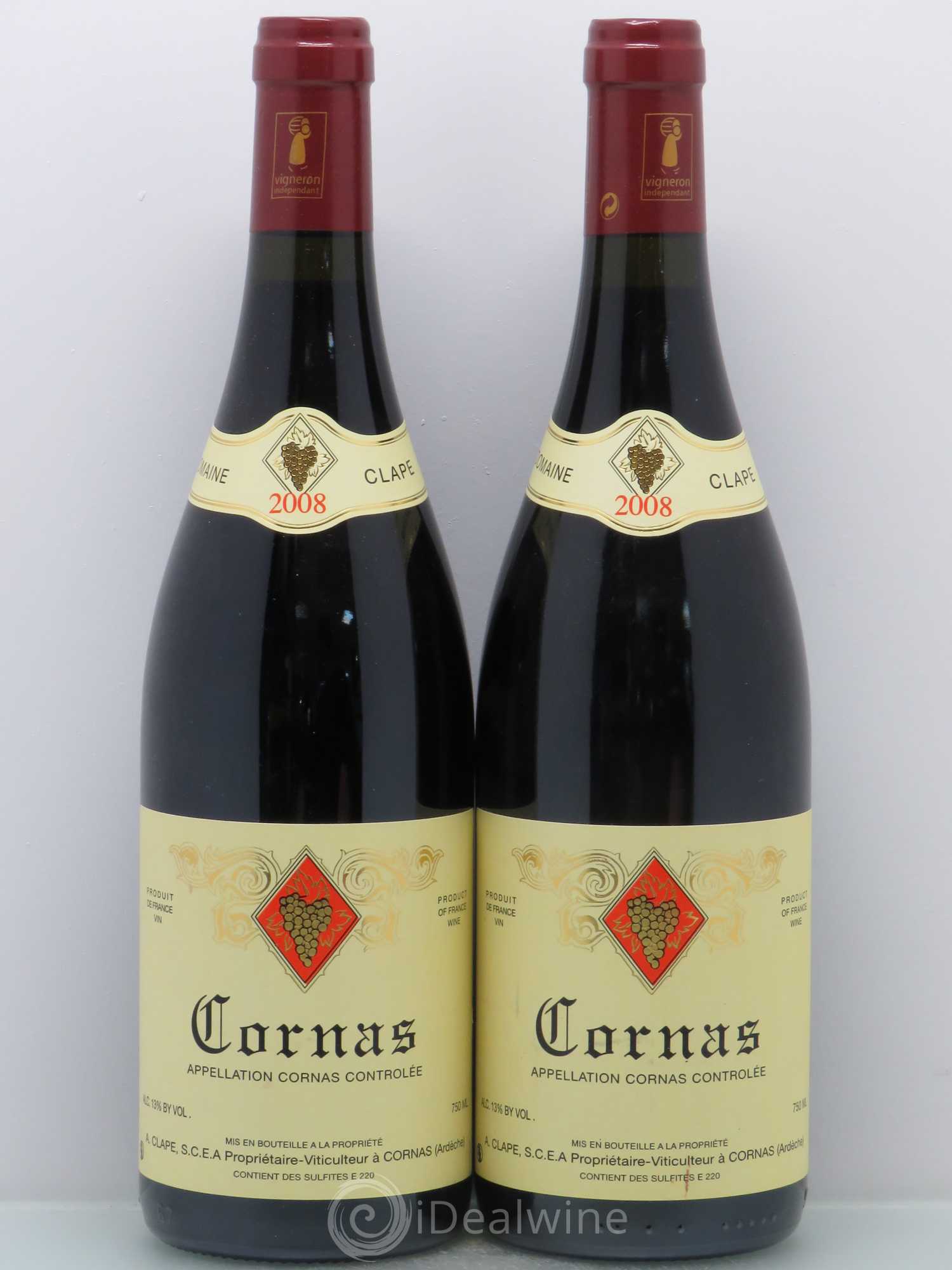 Cornas Auguste Clape 2008 - Lot de 2 bouteilles - 0