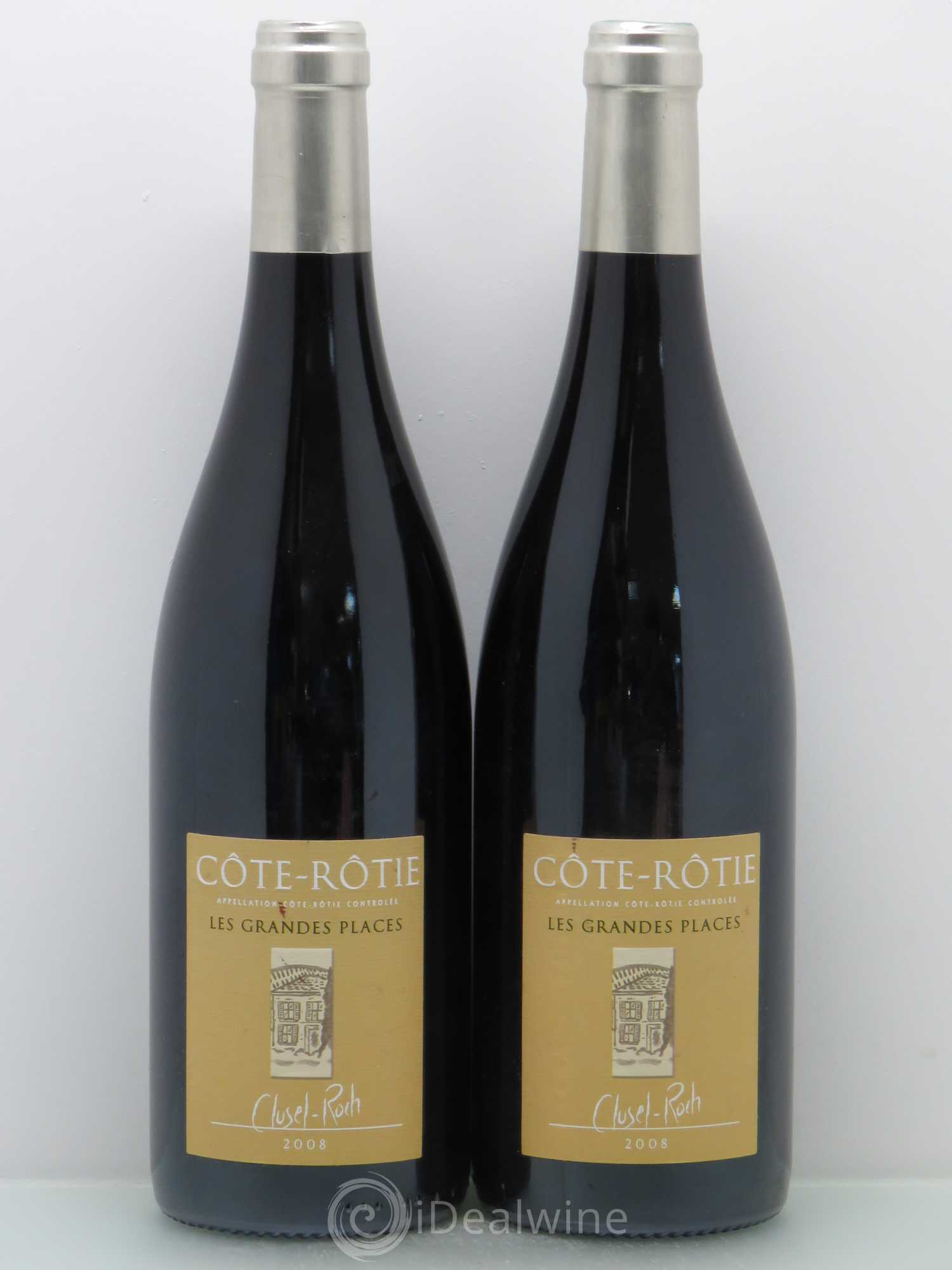 Côte-Rôtie Les Grandes Places Clusel-Roch 2008 - Lot de 2 bouteilles - 0