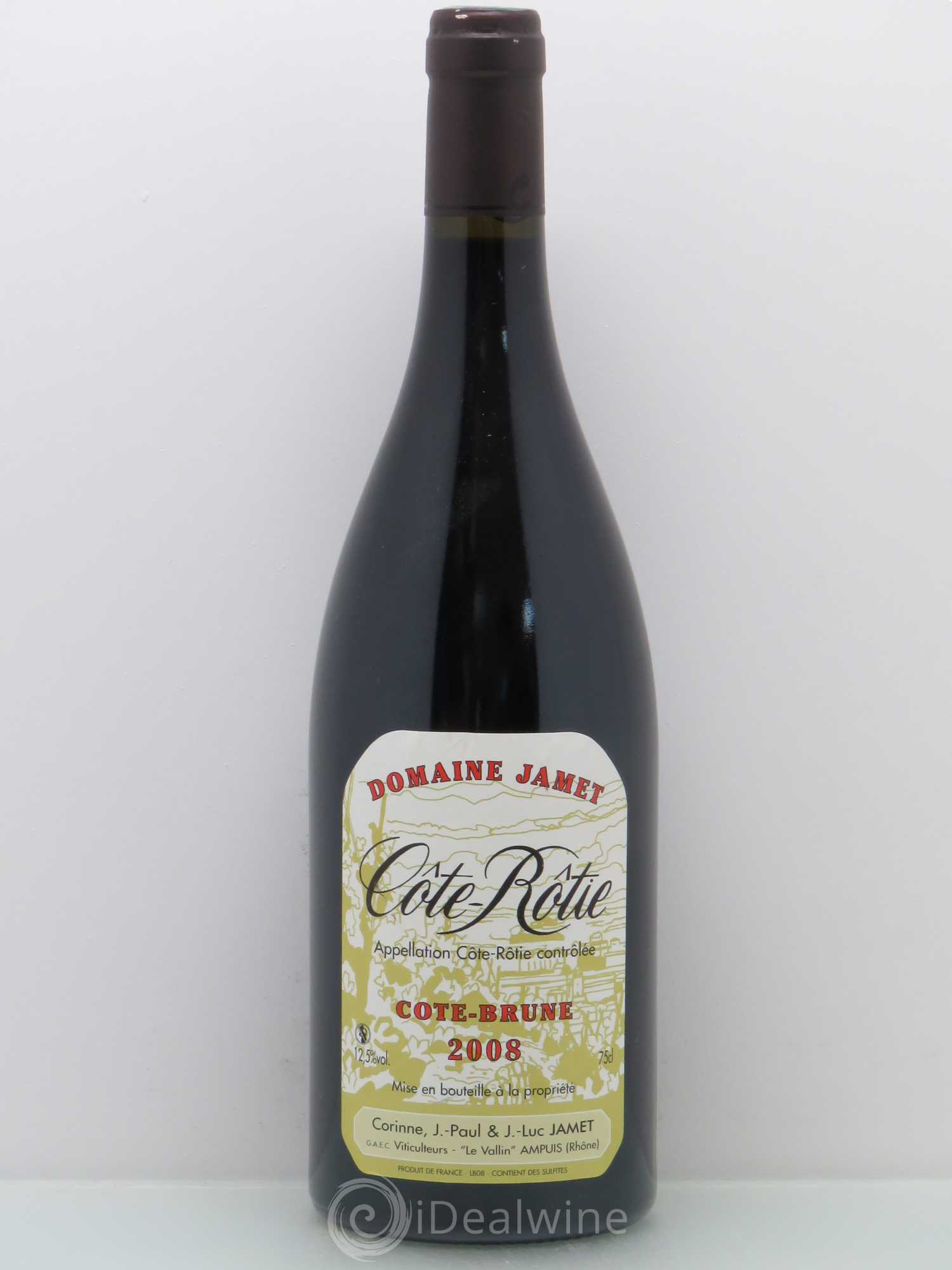 Côte-Rôtie Côte Brune Jamet (Domaine) 2008 - Lot de 1 bouteille - 0