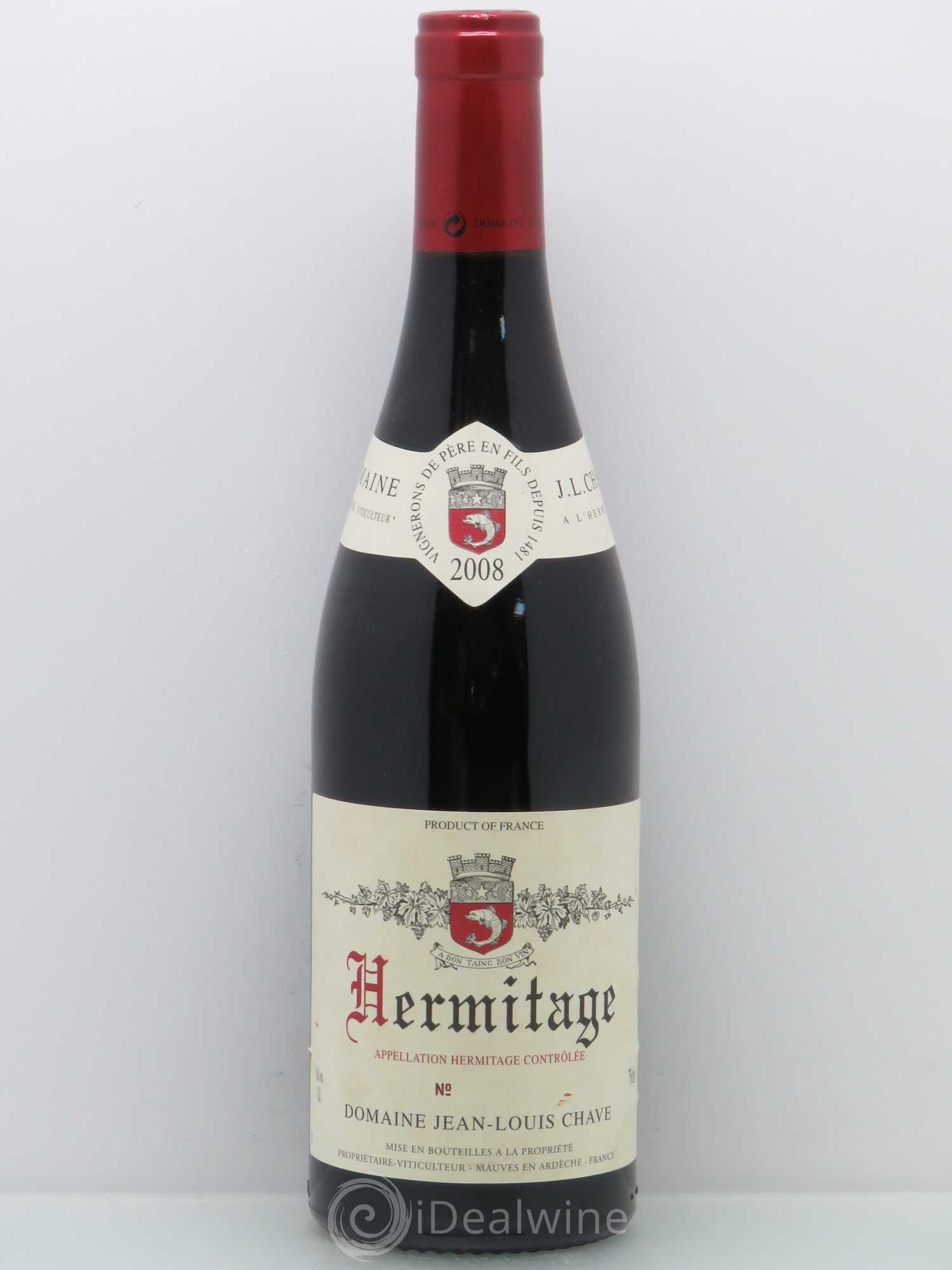 Hermitage Jean-Louis Chave 2008 - Lot de 1 bouteille - 0