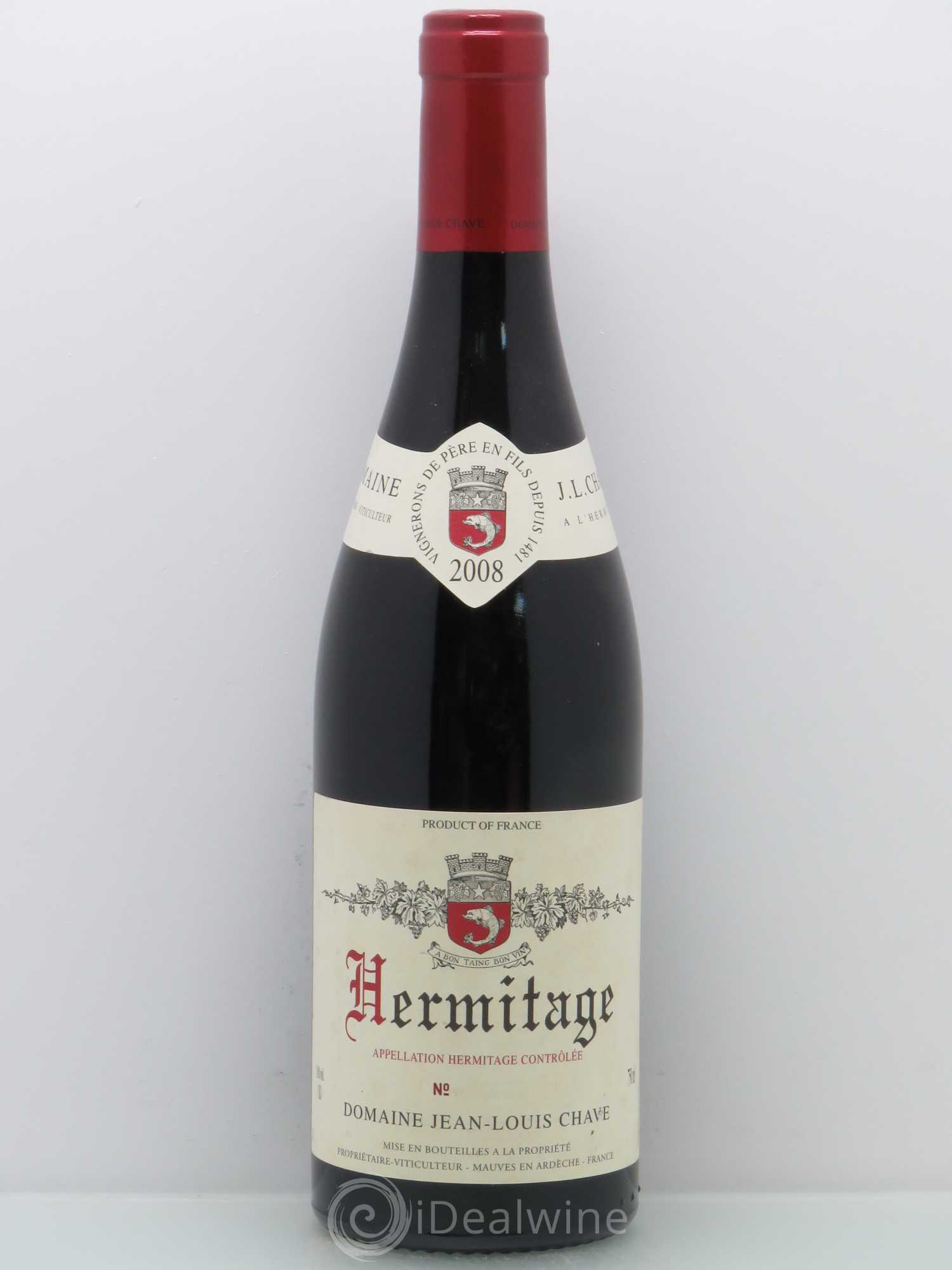 Hermitage Jean-Louis Chave 2008 - Lot de 1 bouteille - 0