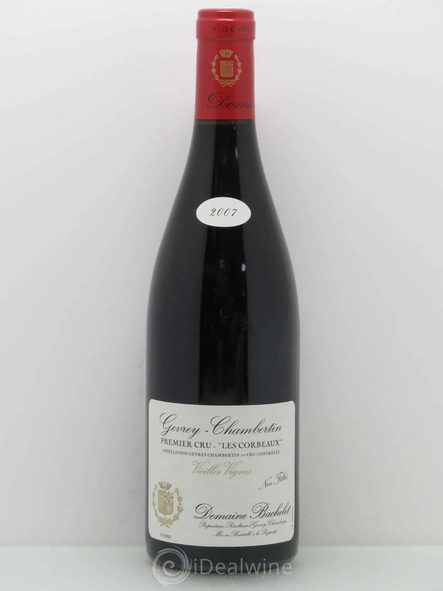 Gevrey-Chambertin 1er Cru Vieilles Vignes Denis Bachelet Les Corbeaux 2007 - Posten von 1 Flasche - 0