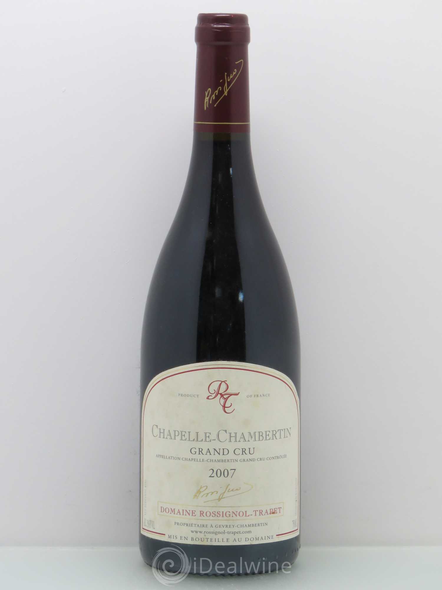 Chapelle-Chambertin Grand Cru Rossignol-Trapet (Domaine) 2007 - Lot de 1 bouteille - 0
