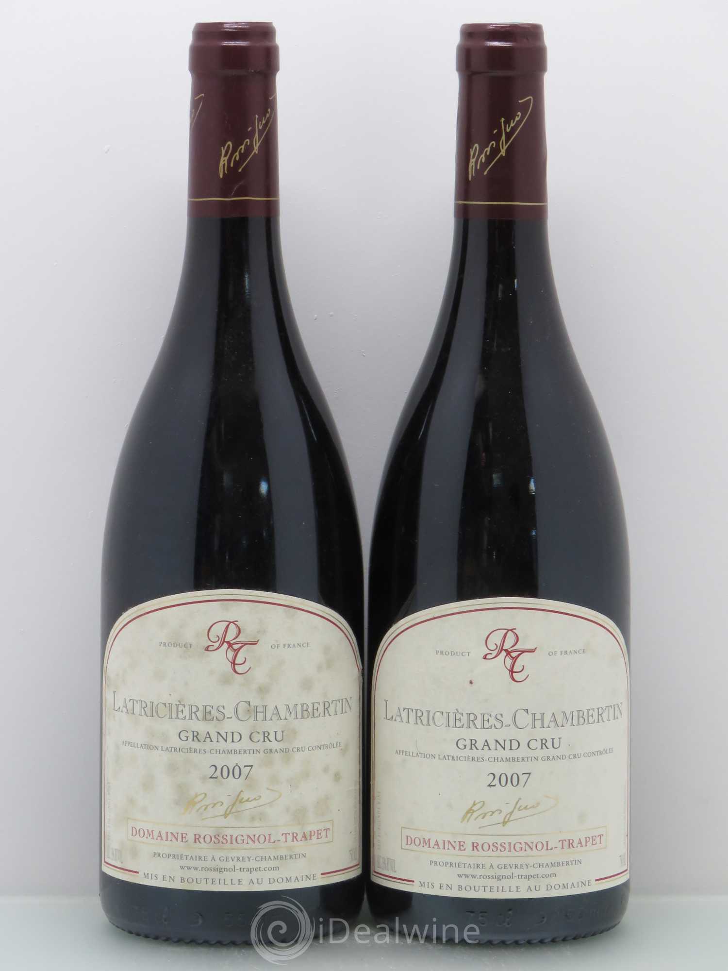 Latricières-Chambertin Grand Cru Rossignol-Trapet (Domaine) 2007 - Lot de 2 bouteilles - 0
