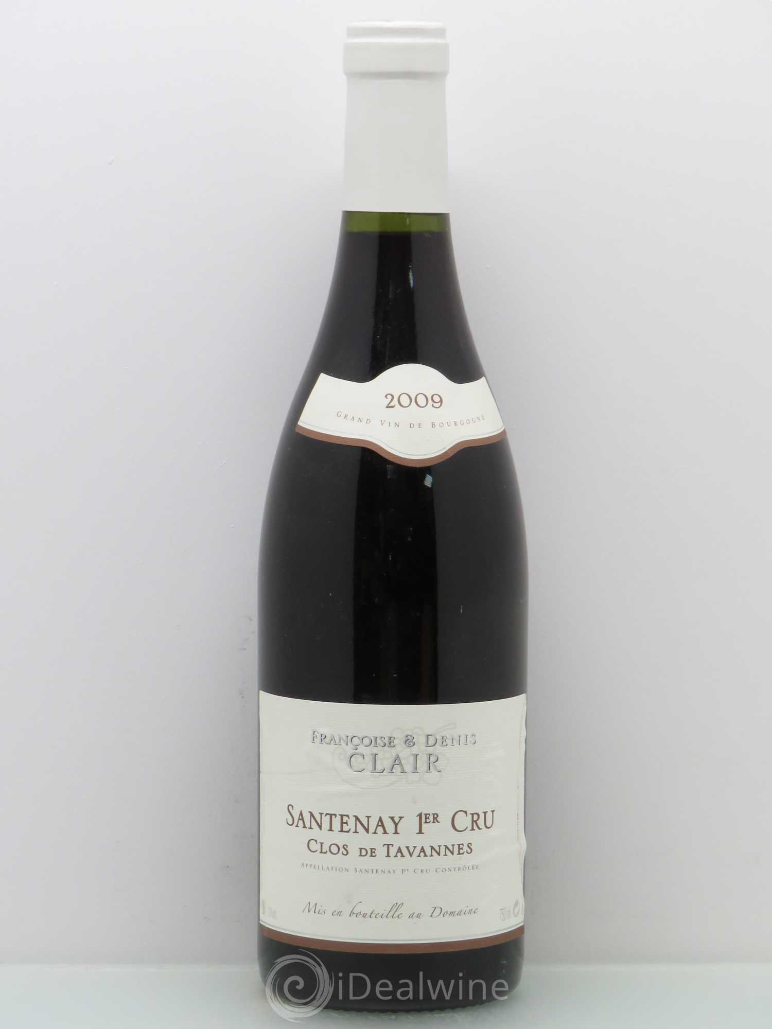 Santenay 1er Cru Denis Clair Clos De Tavannes 2009 - Posten von 1 Flasche - 0